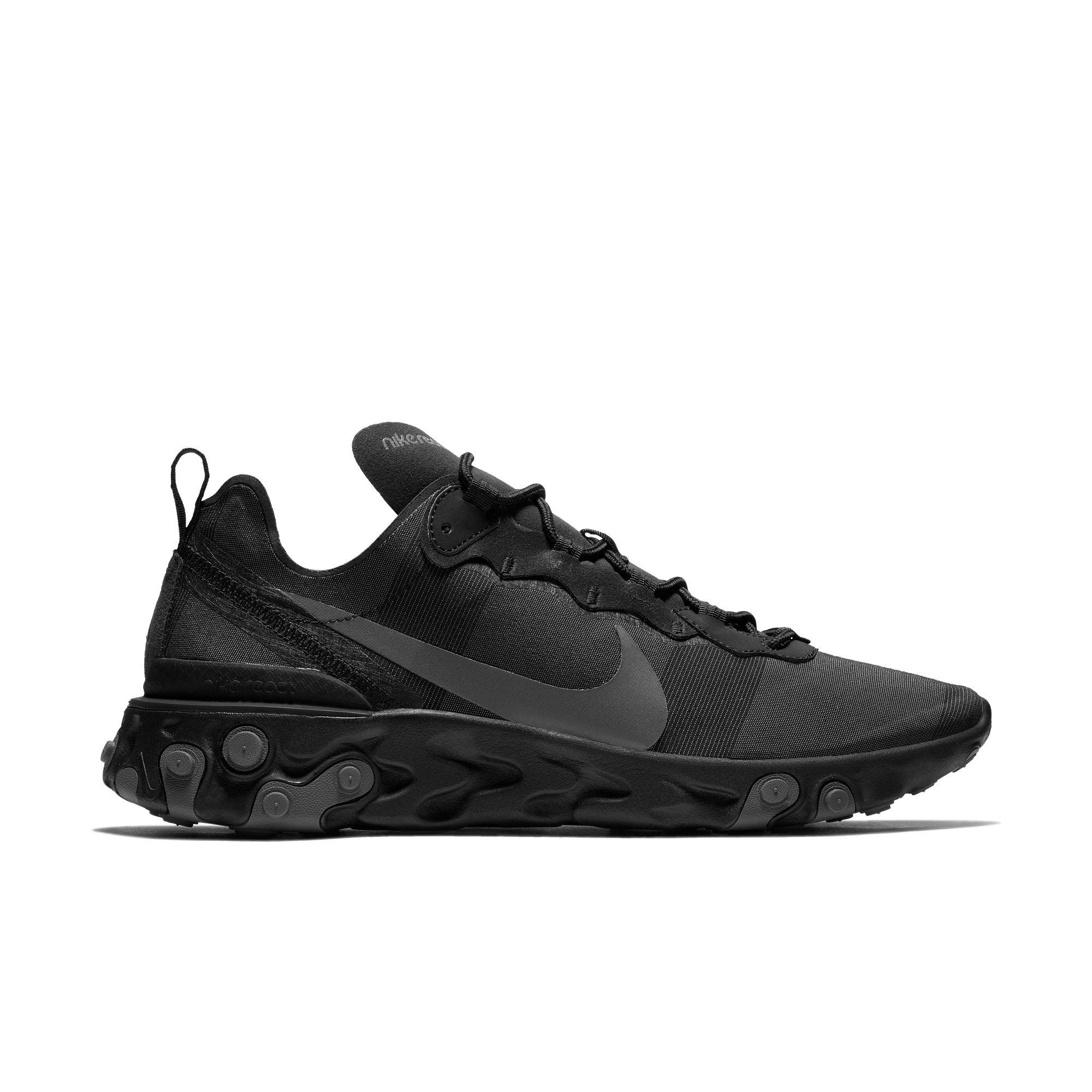 Nike React Element 55 Black Grey Men S Shoe Hibbett City Gear