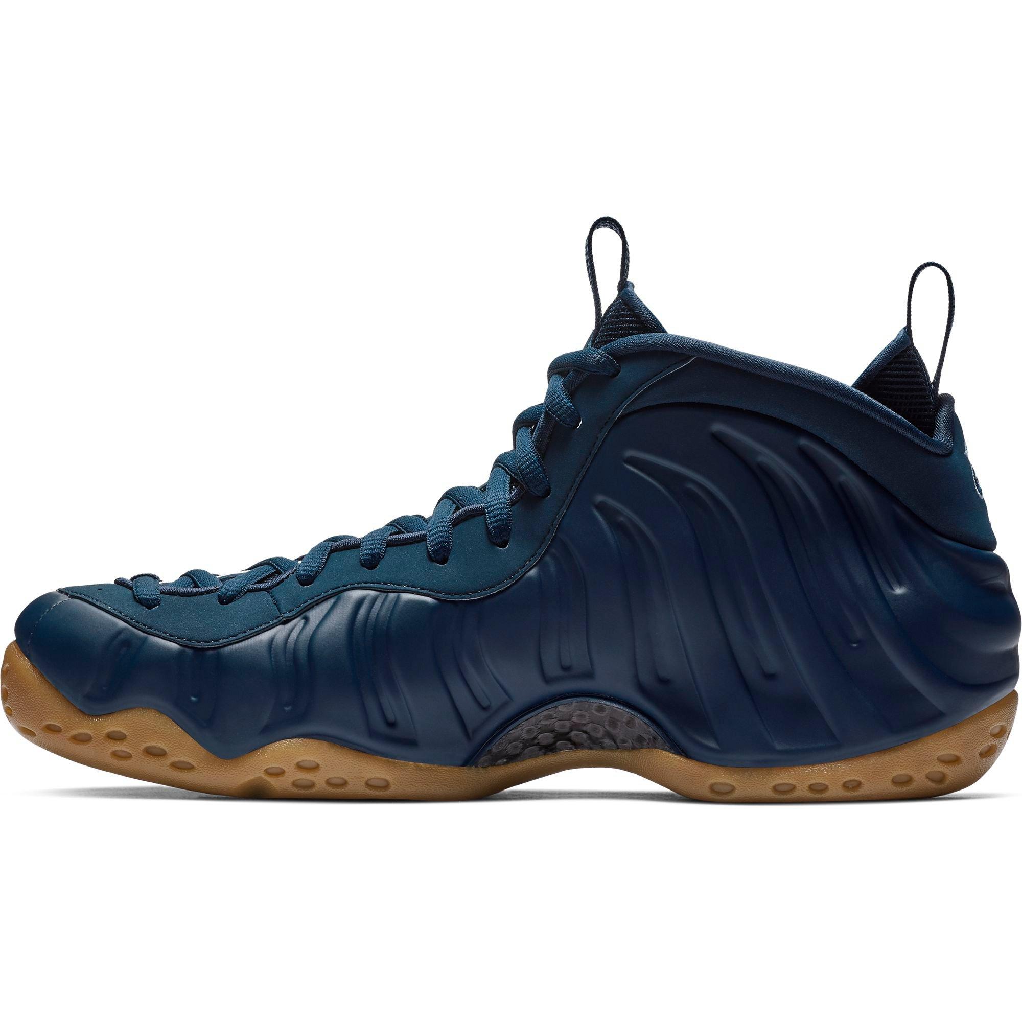 navy blue nike foamposite