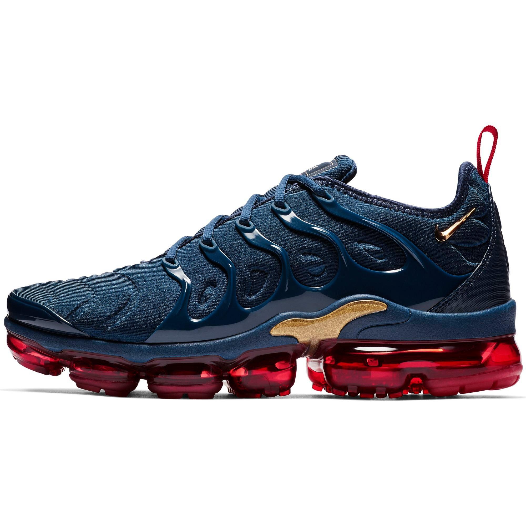 navy blue and red vapormax