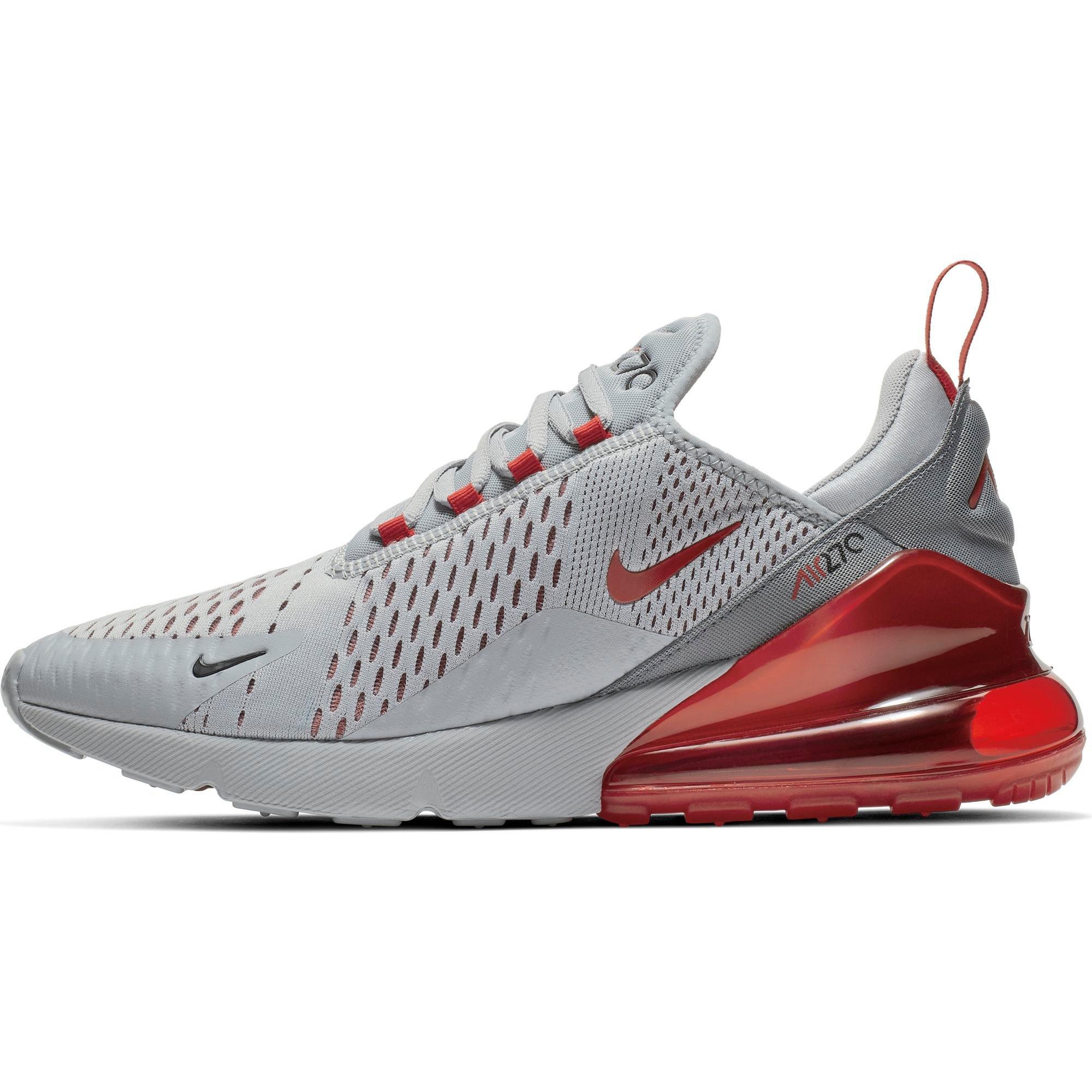 gray and red air max