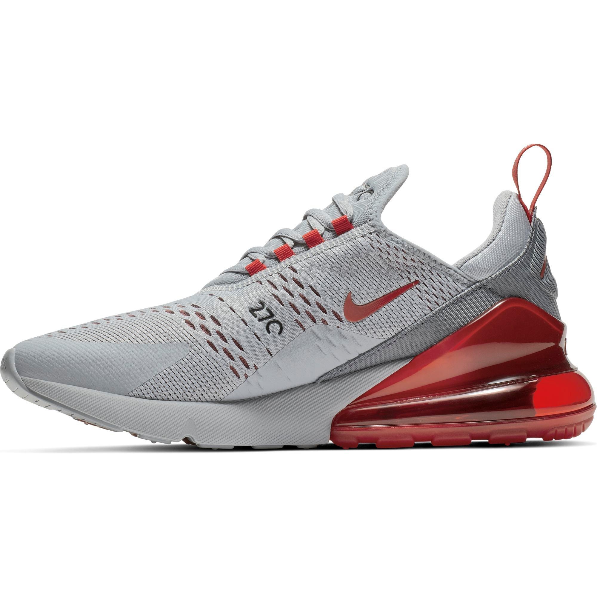 red and gray nike air max