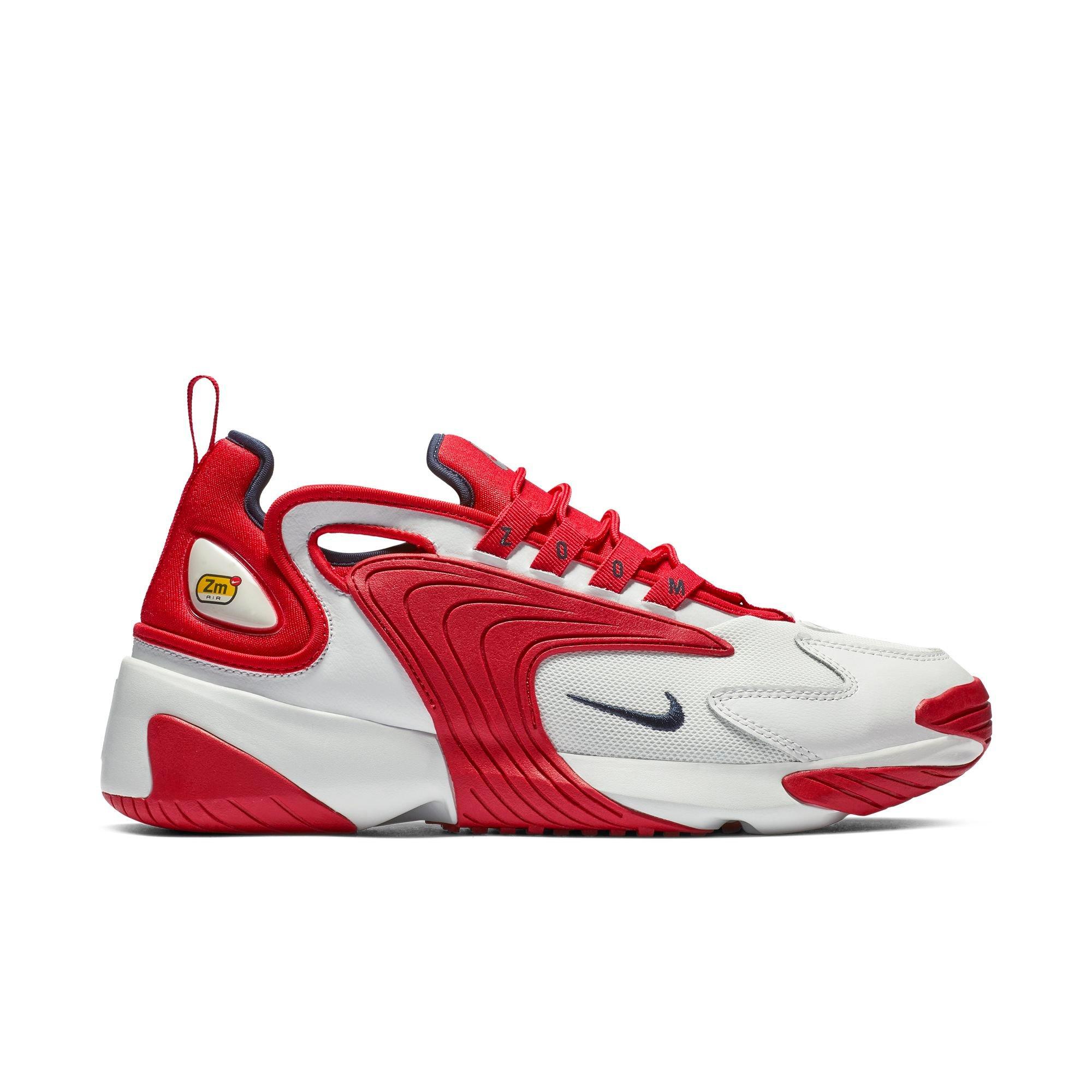 nike zoom white and red