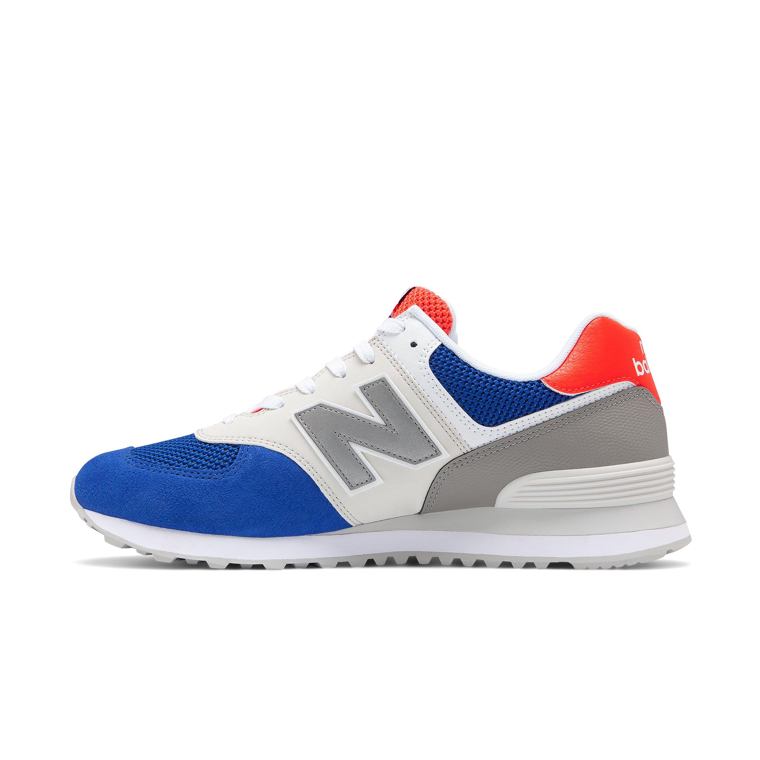 new balance 574 royal blue grey red