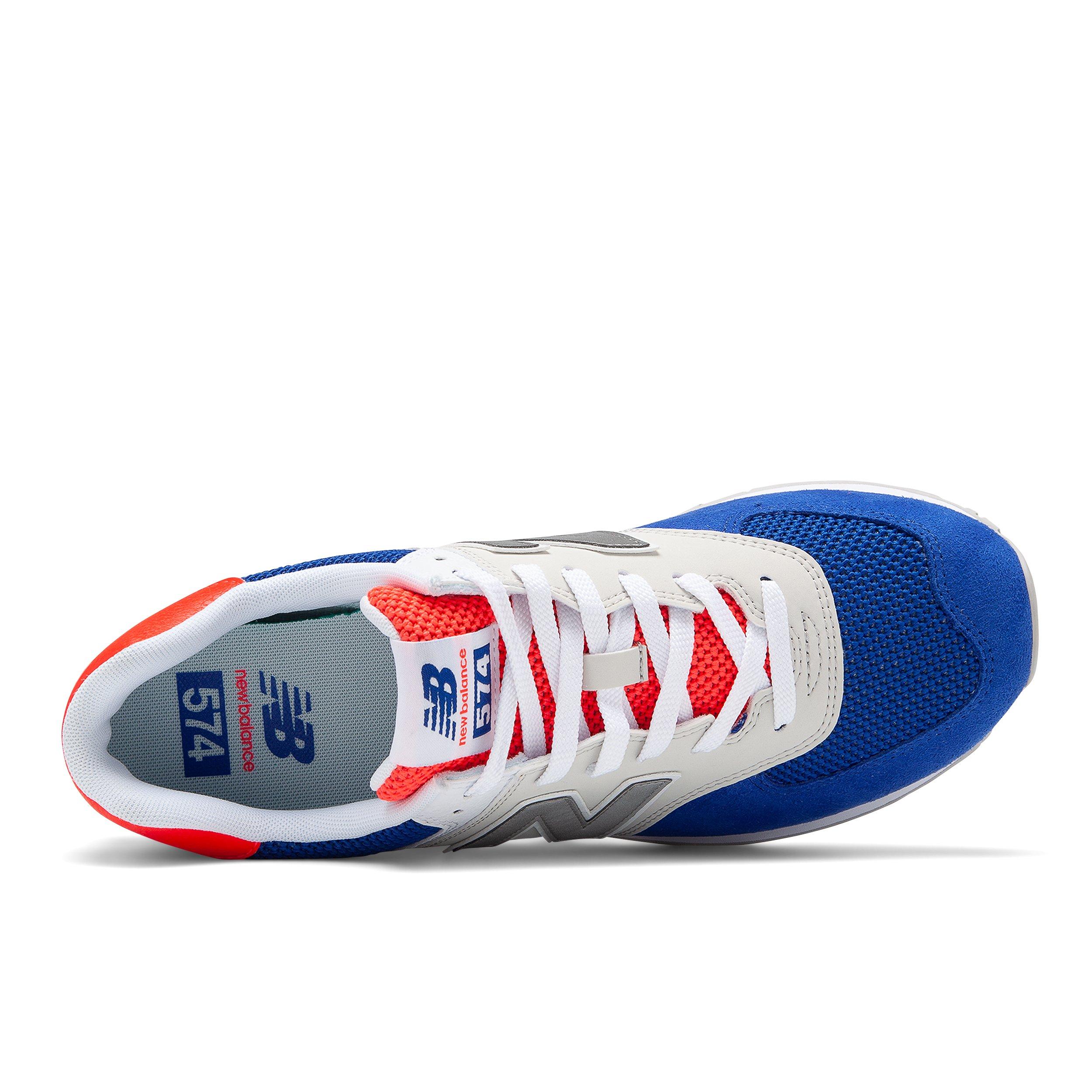 new balance blue and white shoes