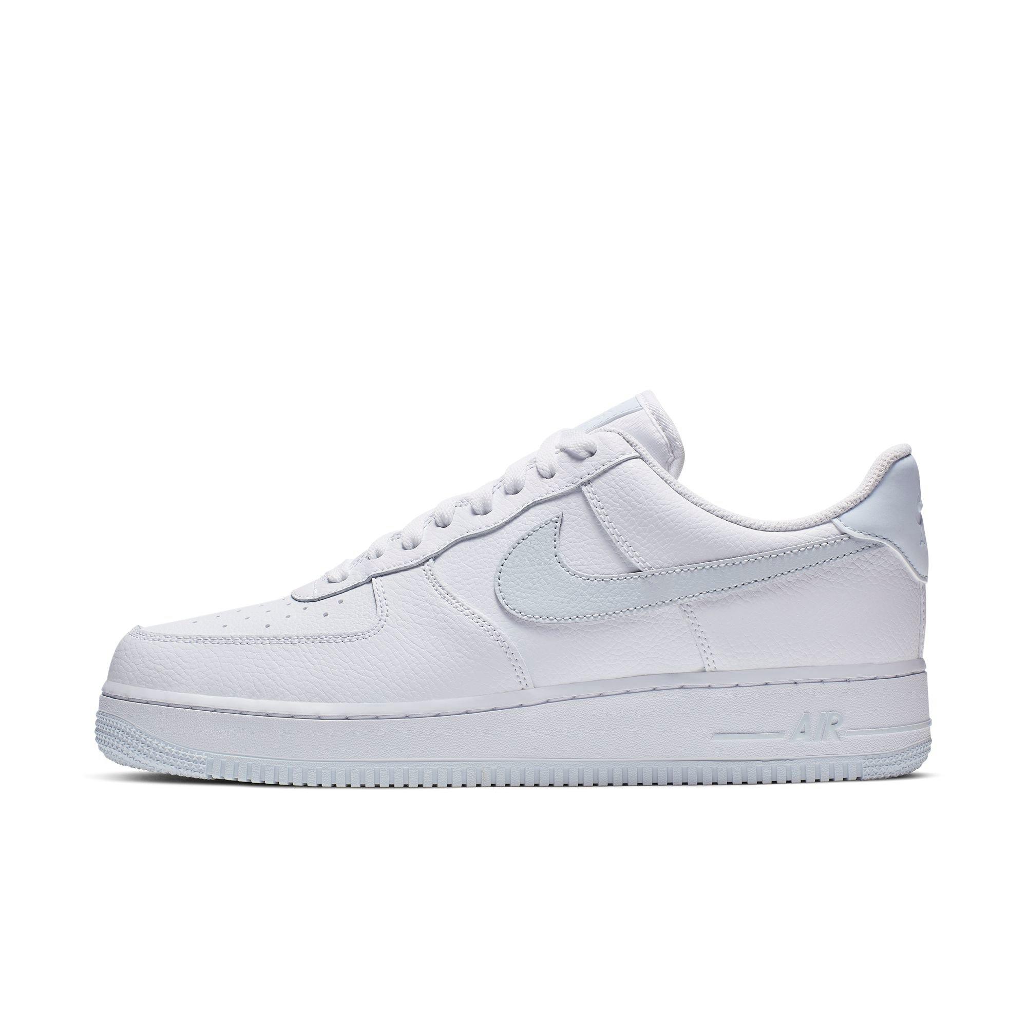 nike air force 1 07 white metallic silver