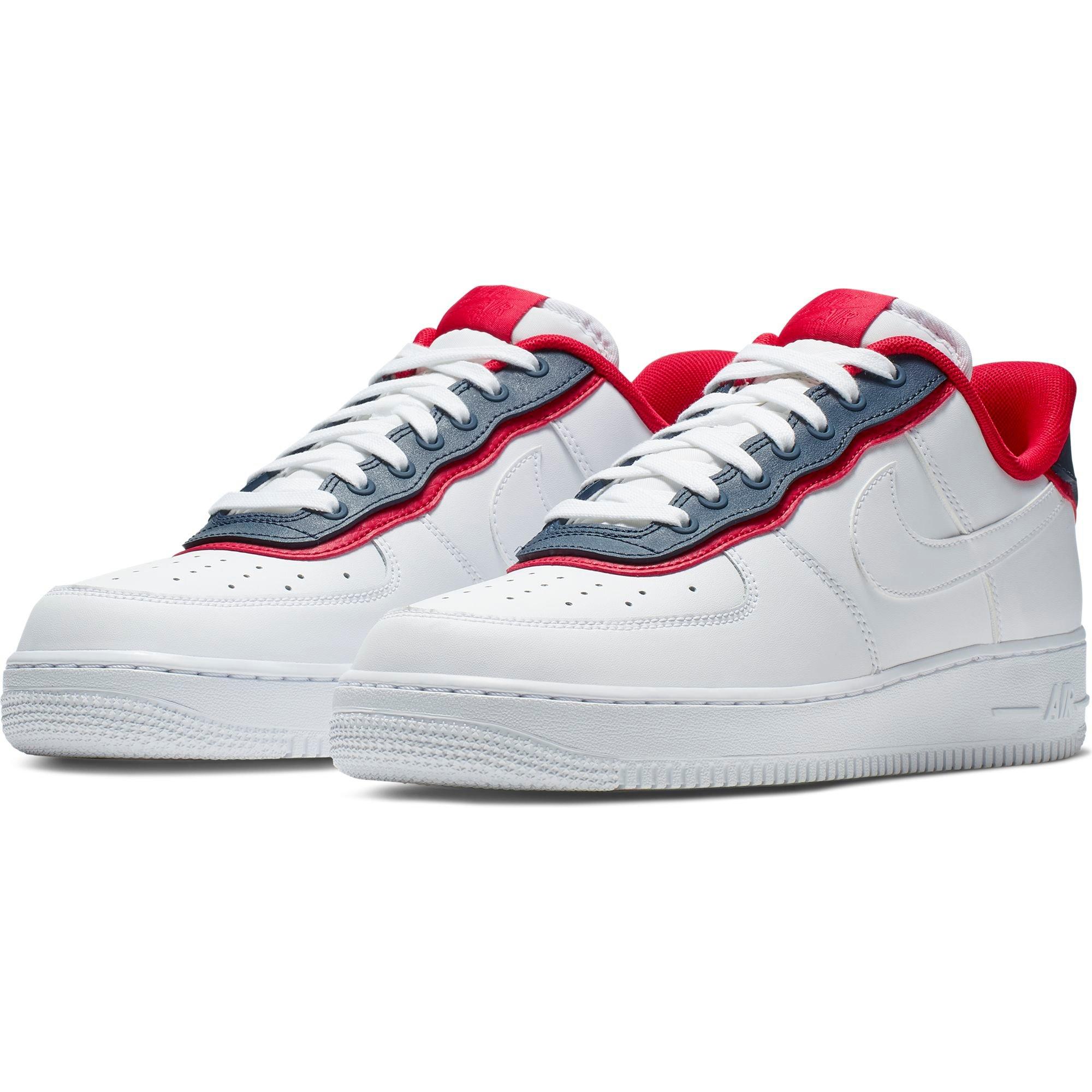 nike air force 1 low white obsidian red