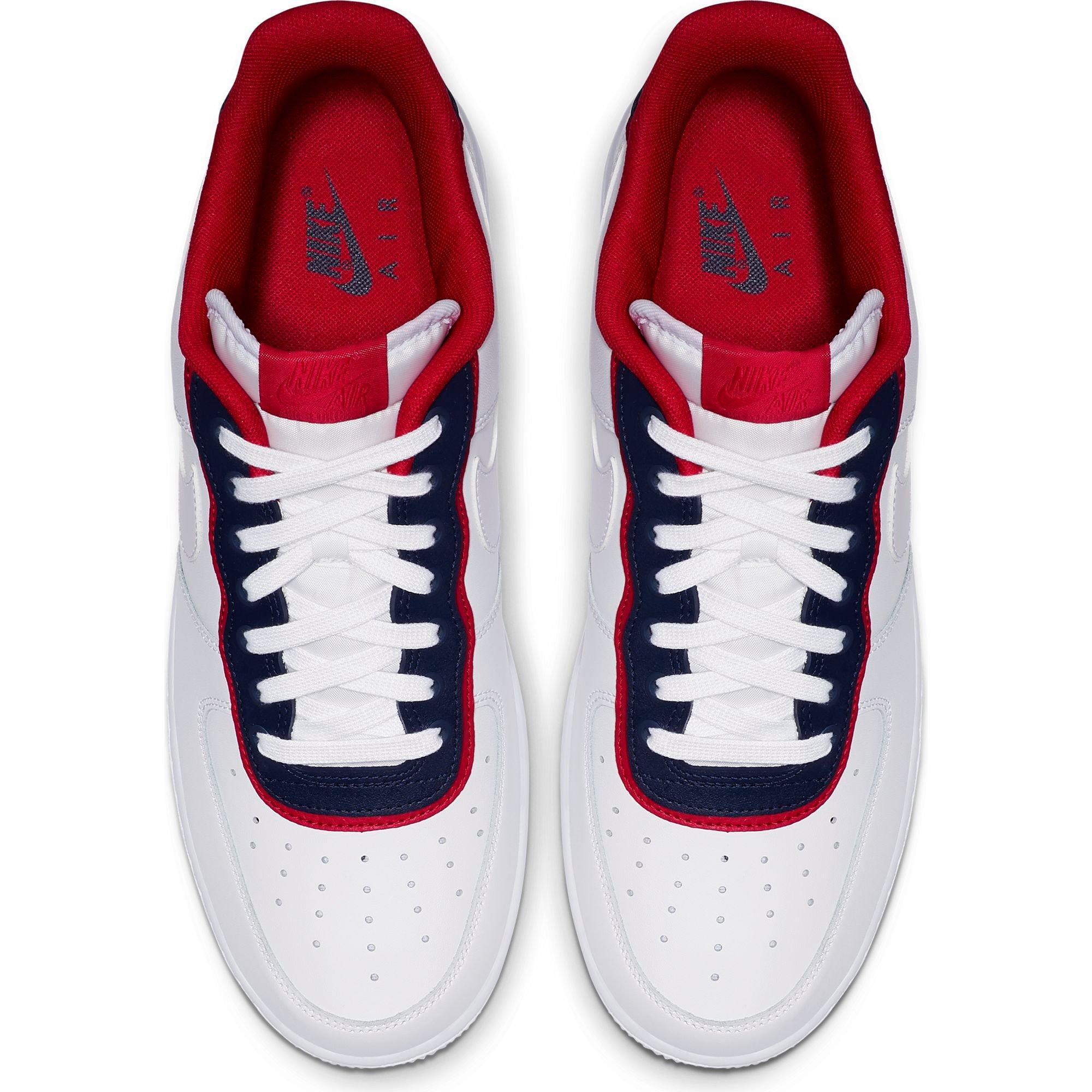 air force 1 double layer white obsidian red