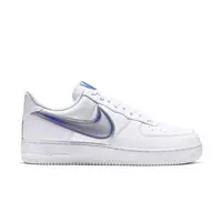 Nike Air Force 1 Low "White/Blue Clear" Men's Shoes - WHITE/BLUE/SILVER