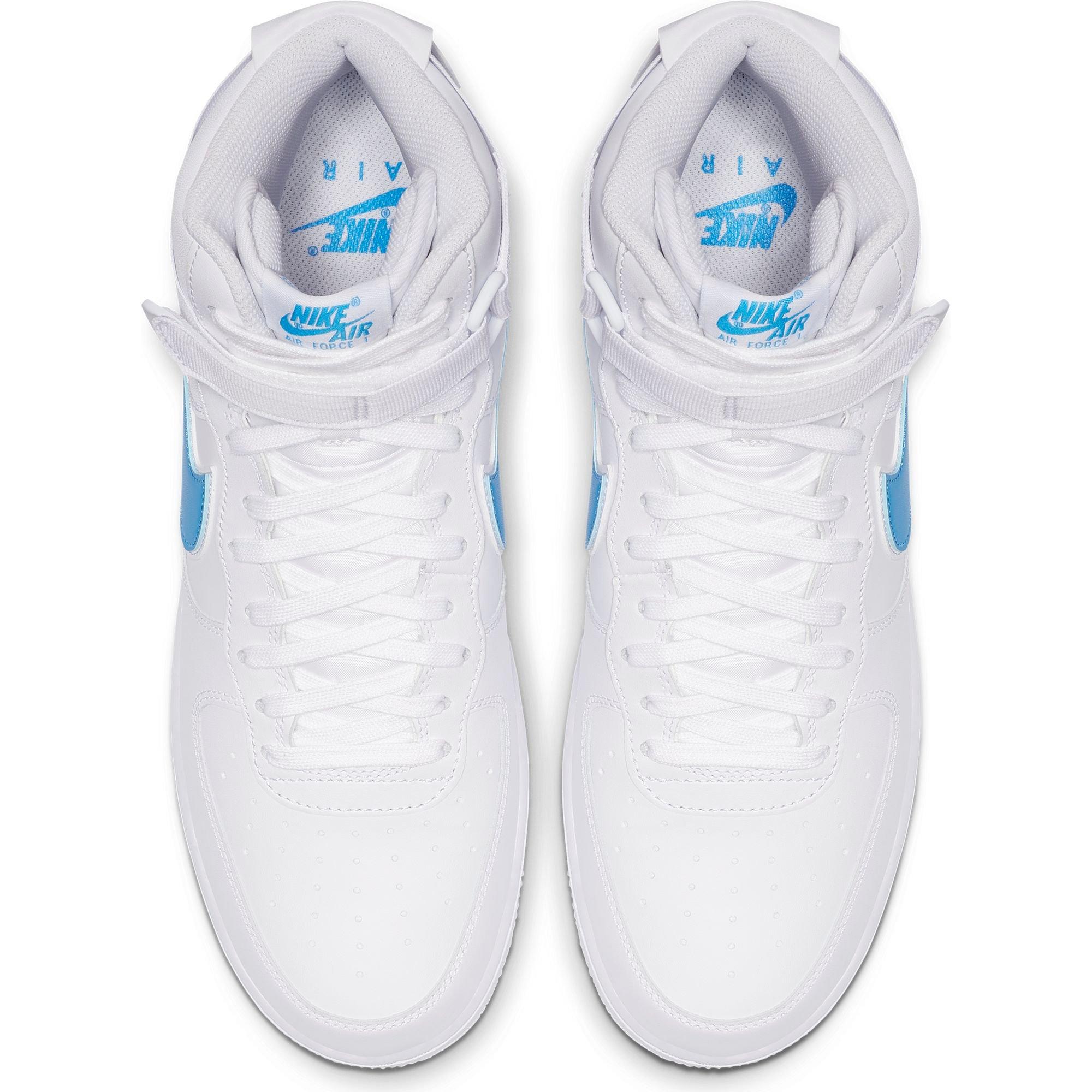 baby blue air force ones high top