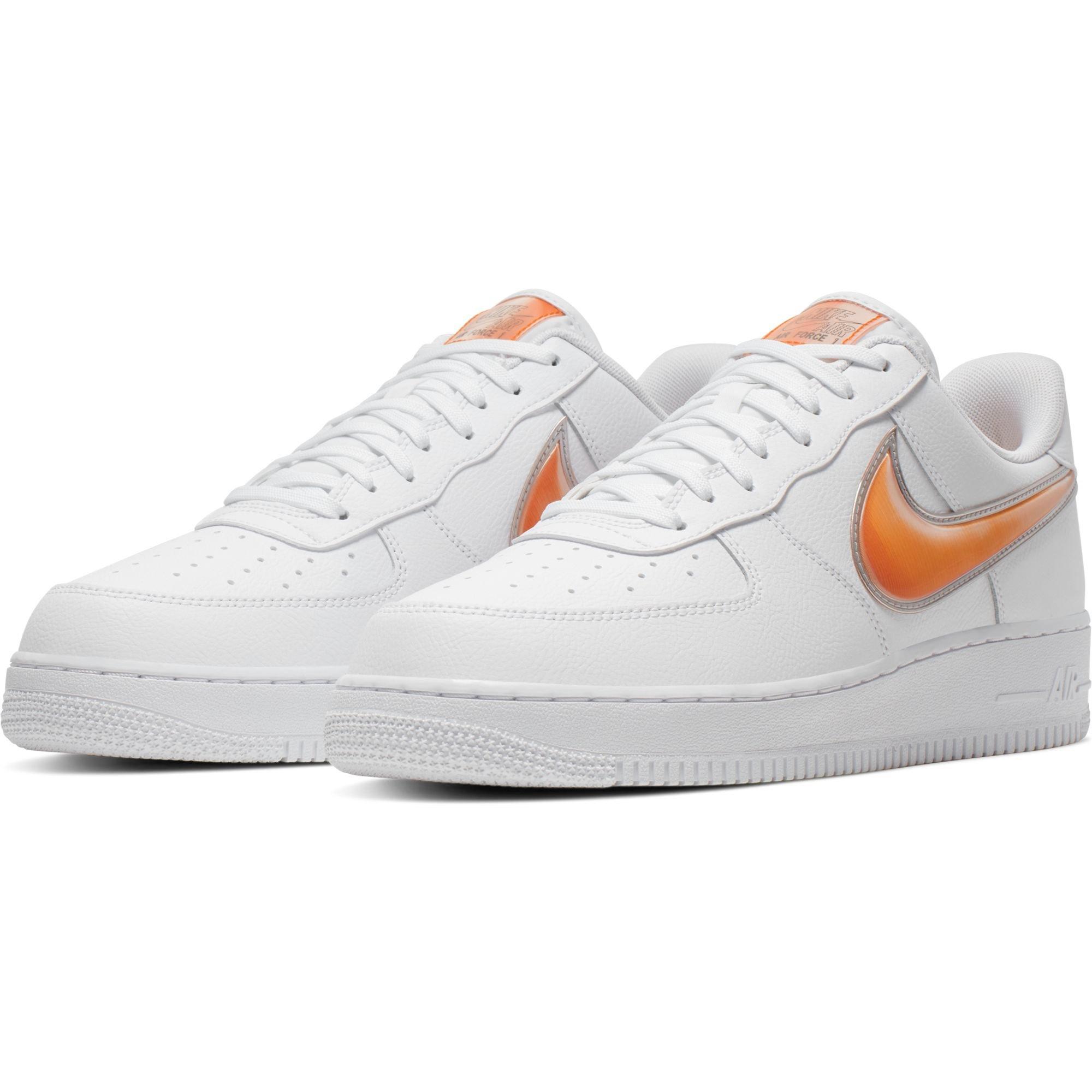 nike air force one white and orange