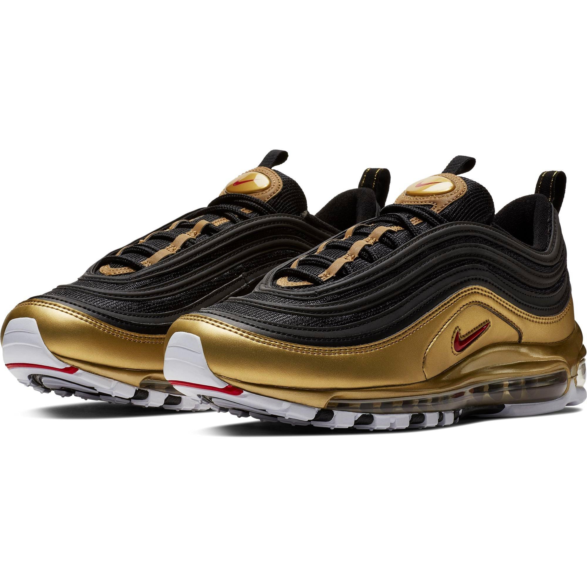 nike 97 air max black gold