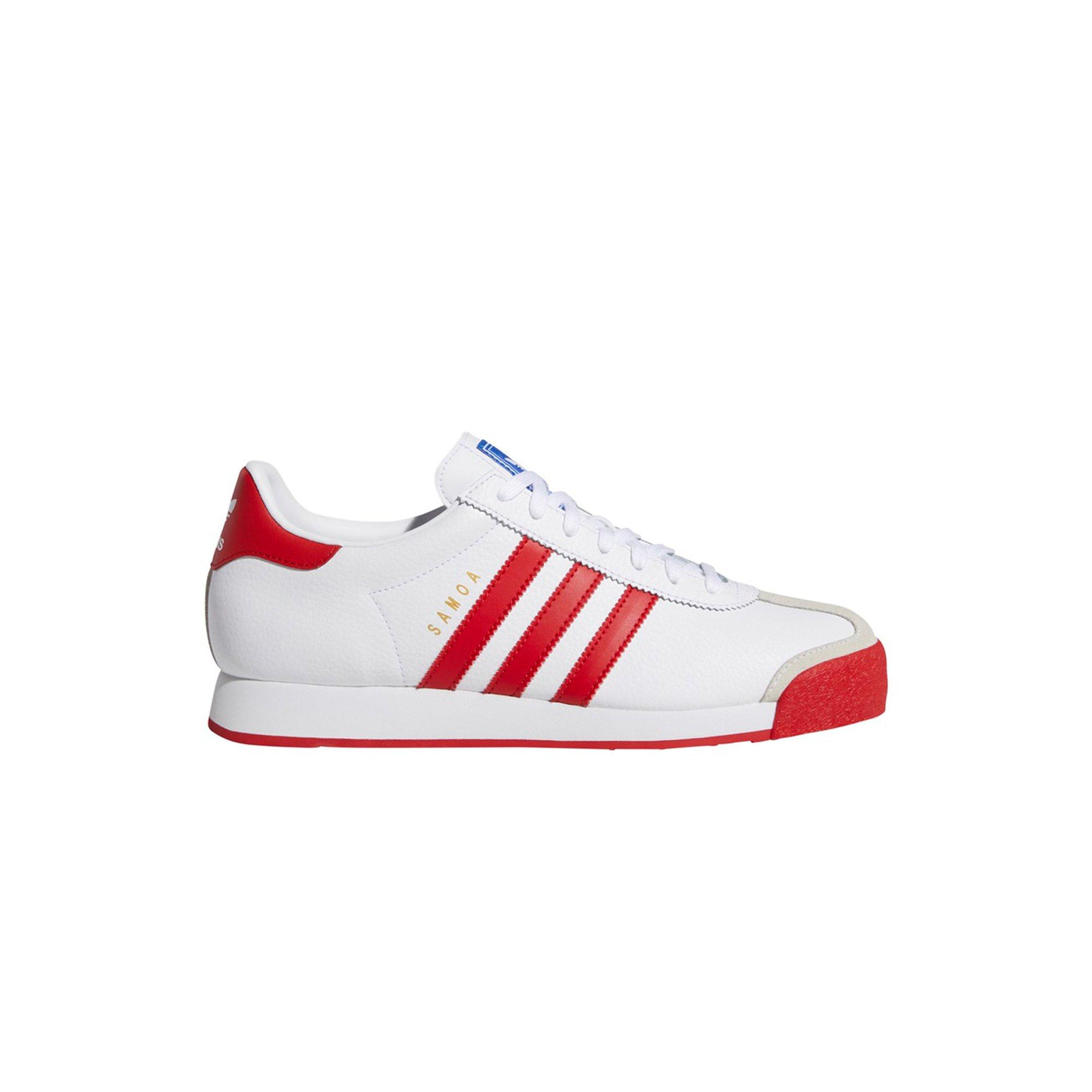 Adidas samoa hot sale white red