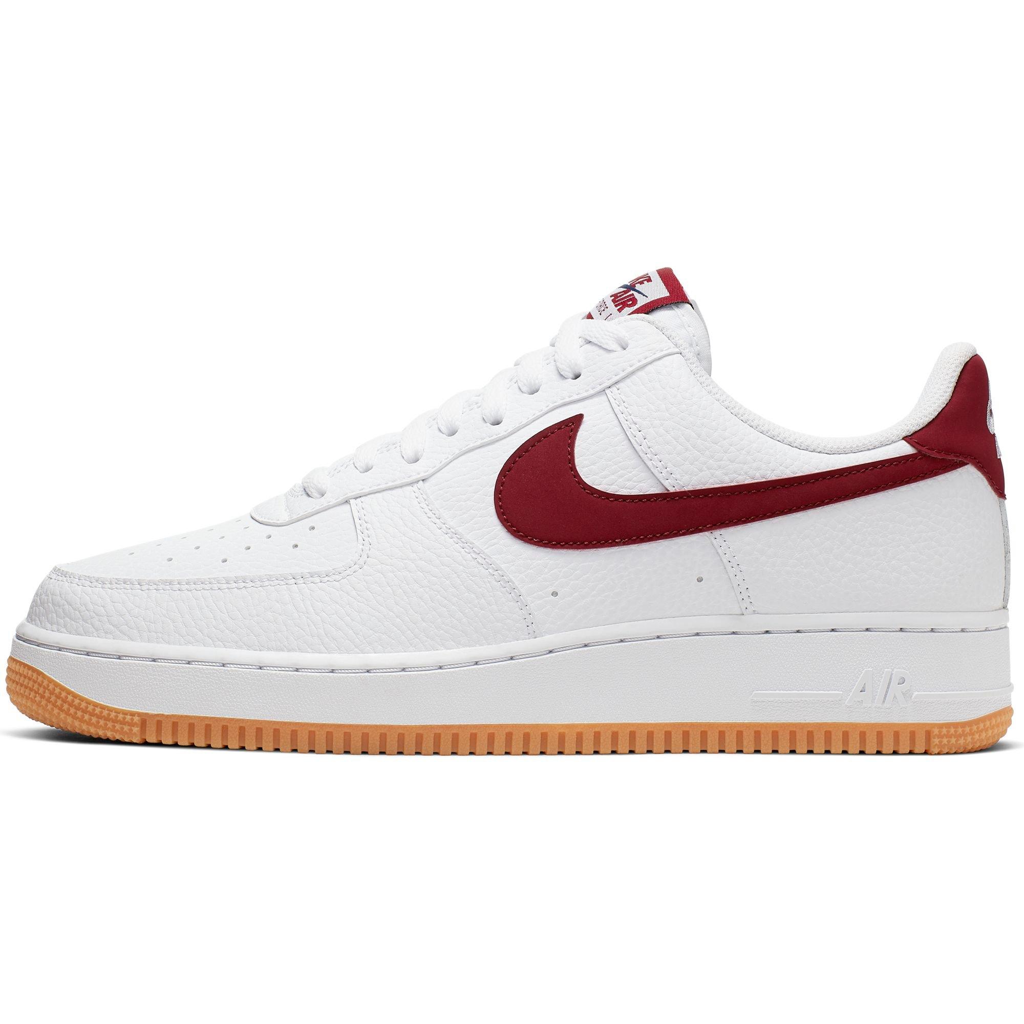 red air force 1 gum bottom