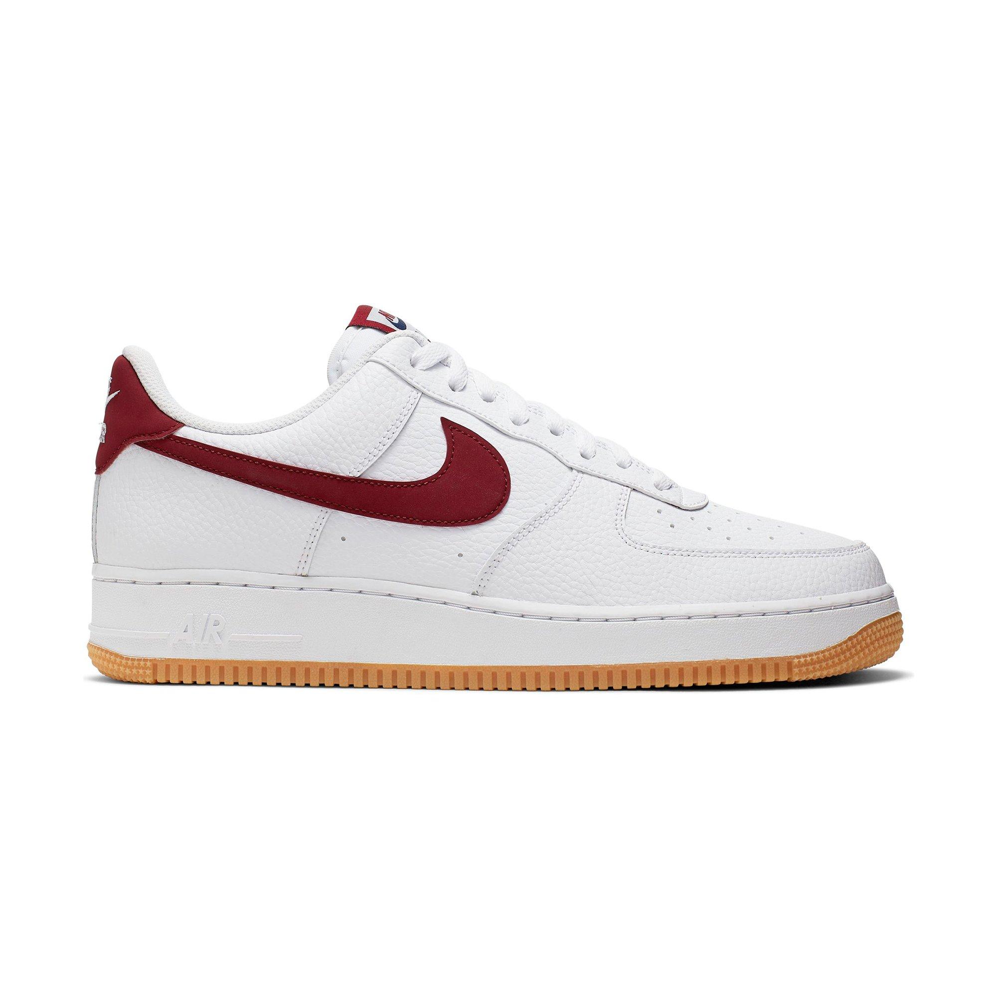 nike air force 1 red gum sole