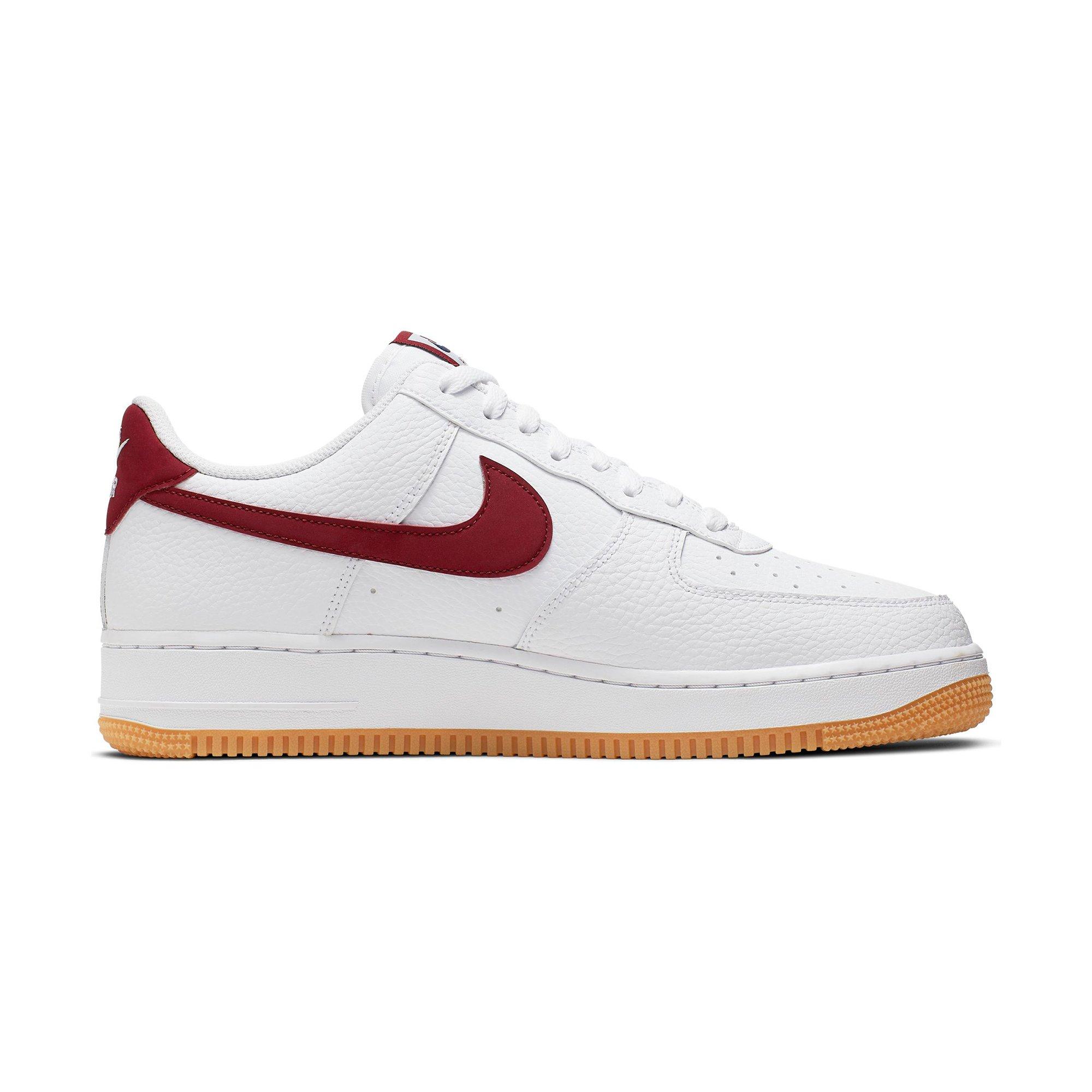 air force 1 red gum bottom