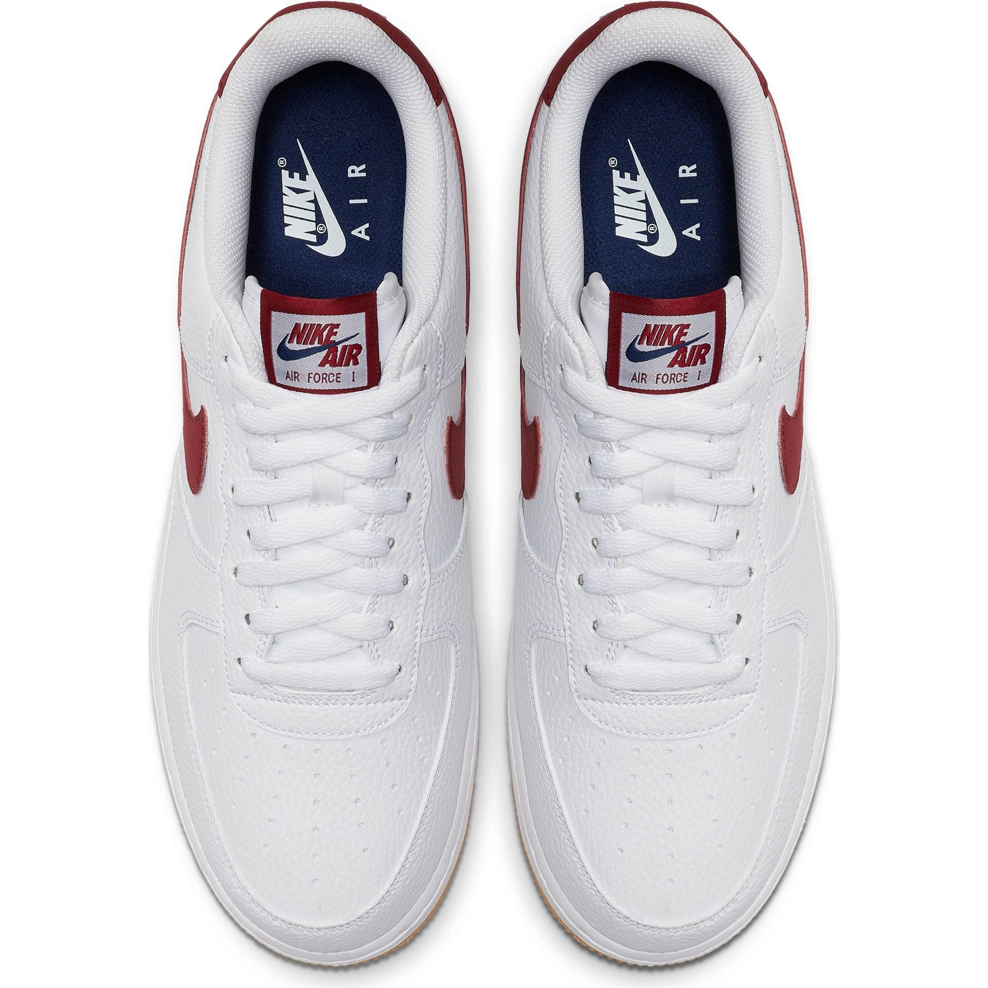 nike air force 1 red gum sole