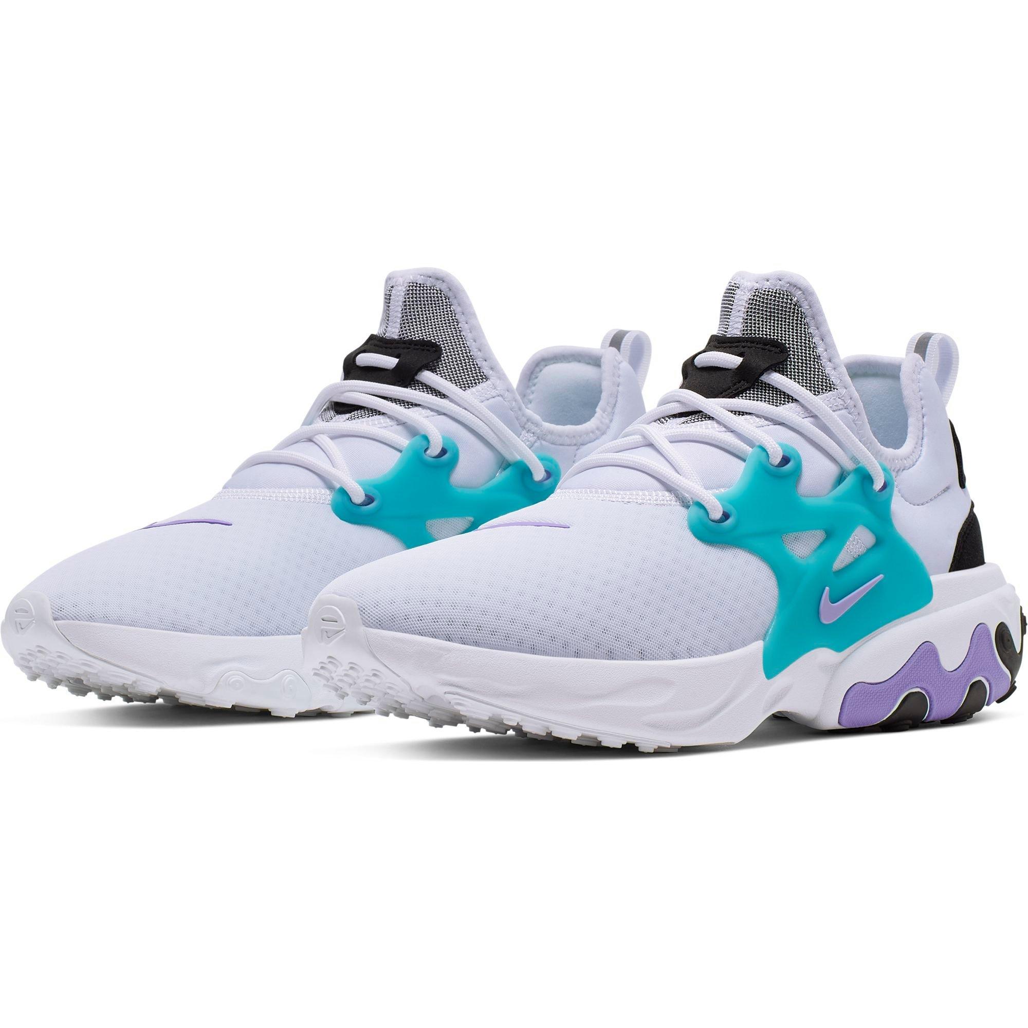 nike presto react blue and white