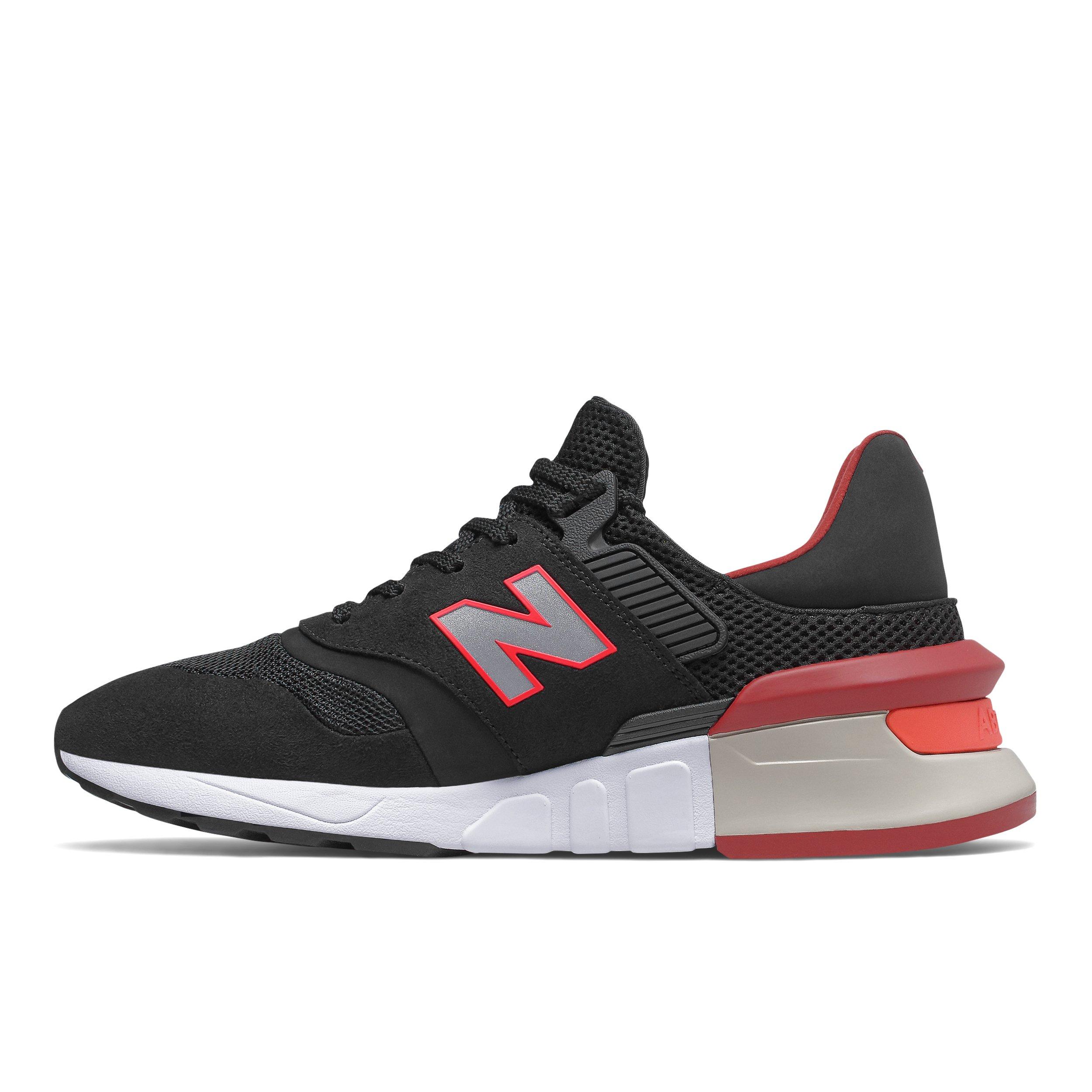 new balance 997s black red