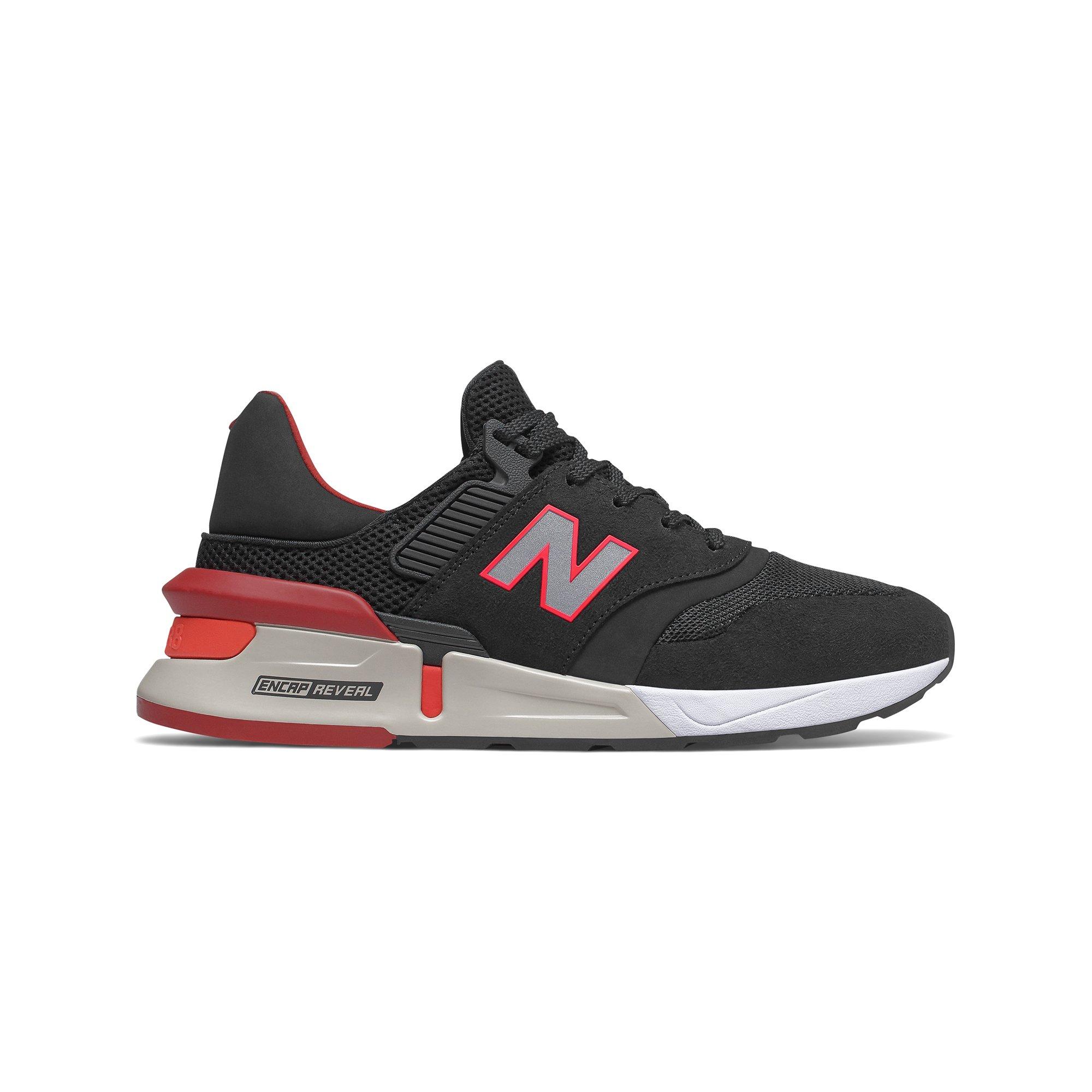 new balance 997 sport white red