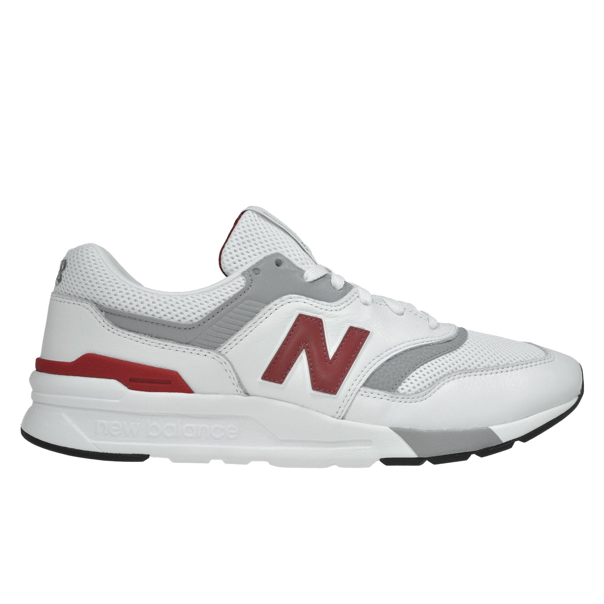 new balance 997 sport white red
