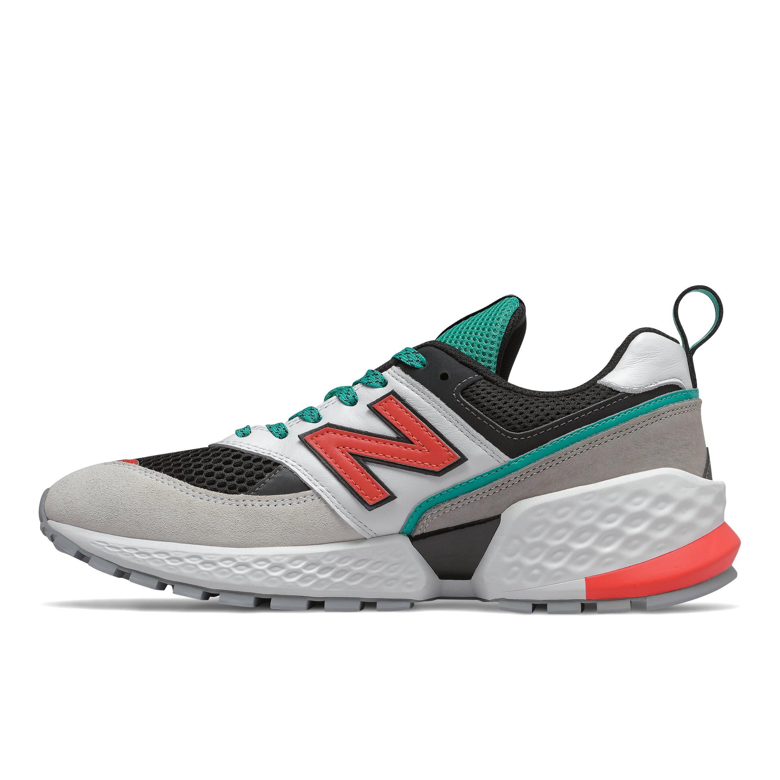 new balance 574 orion blue with coral glow