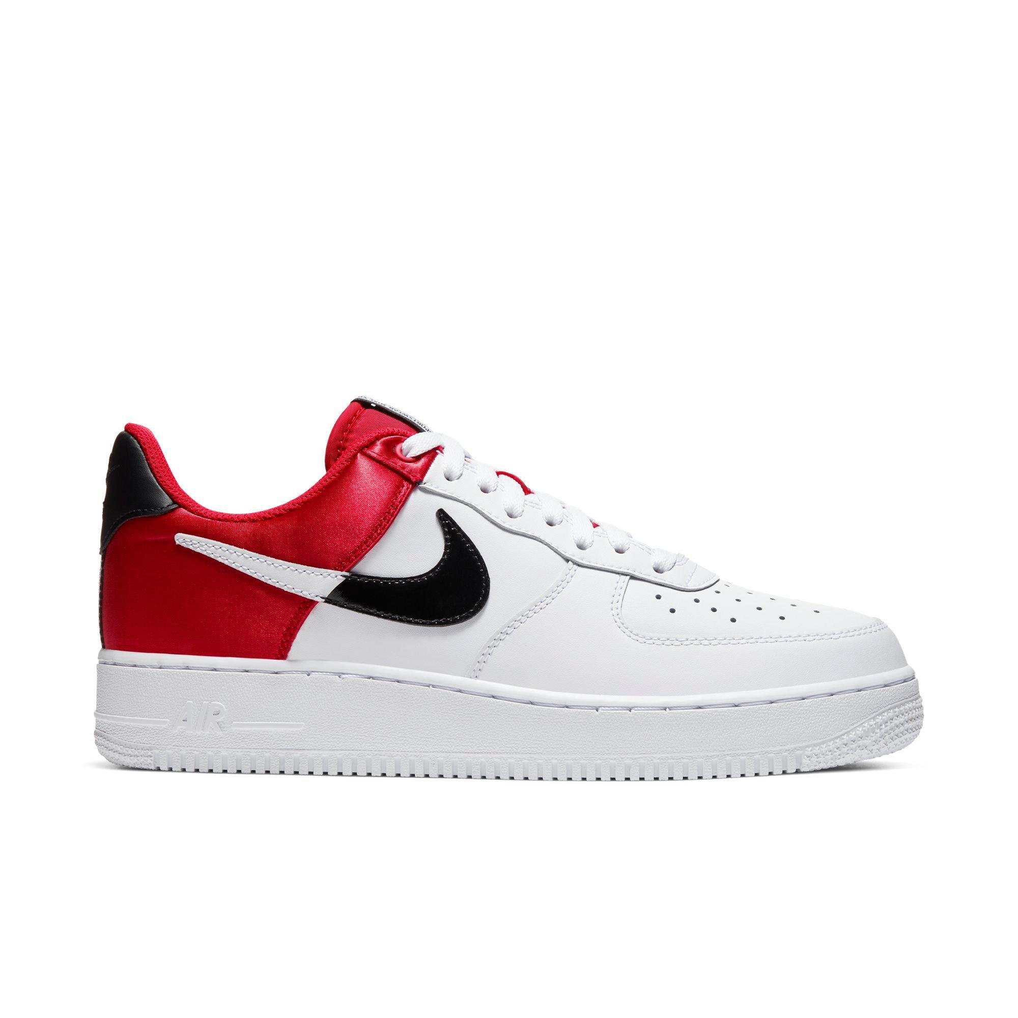 nike air force 1 red and white mens