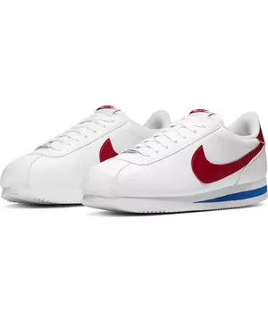 Nike Cortez Basic Leather "White/Red/Blue" Men's Running