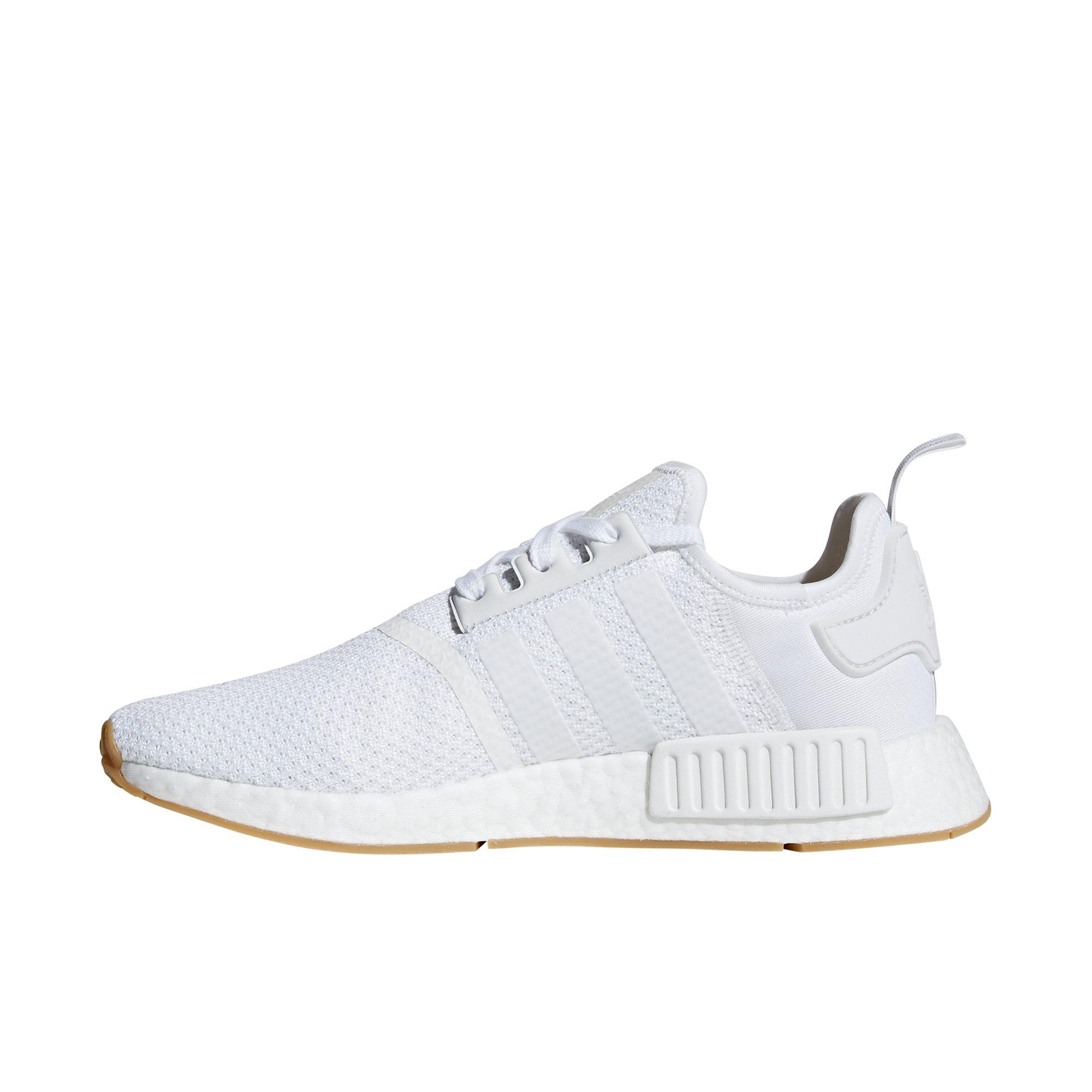 nmd all white gum bottom
