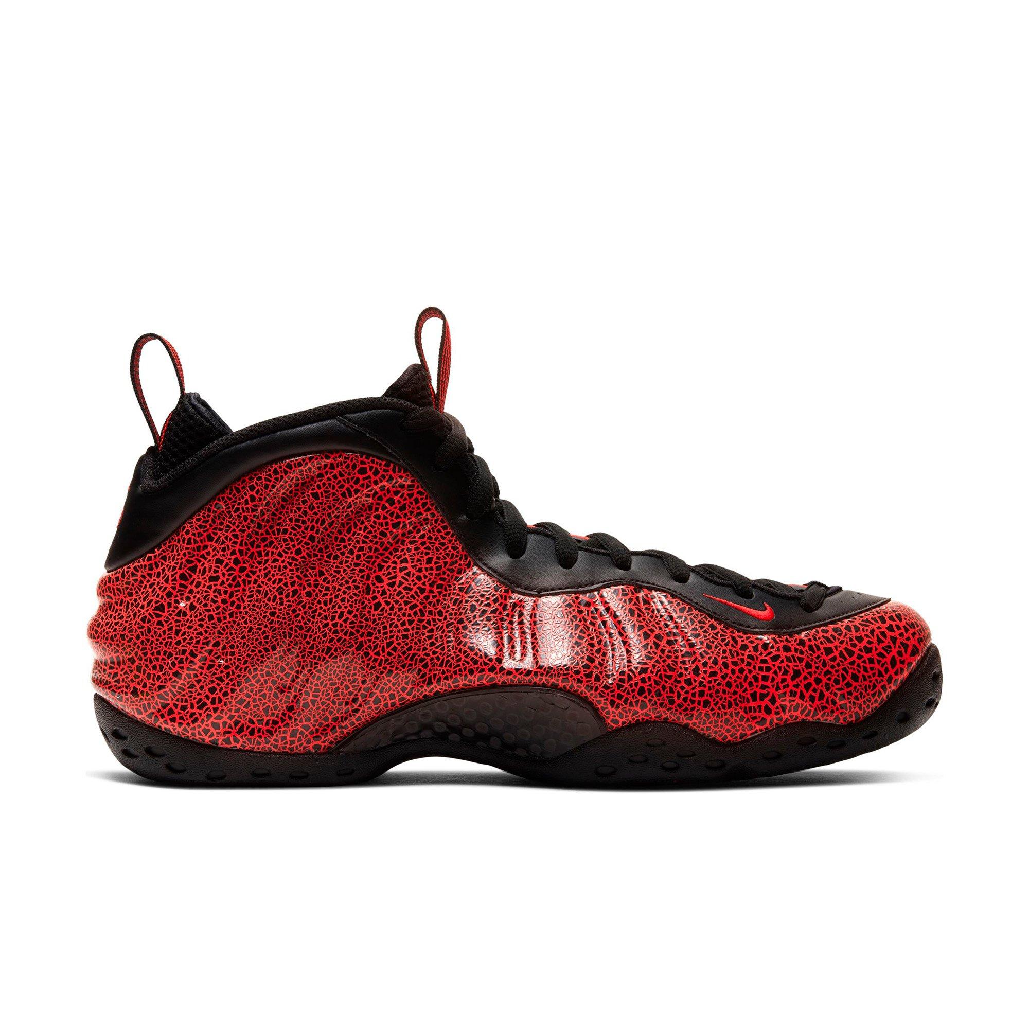 black and bright crimson foamposites