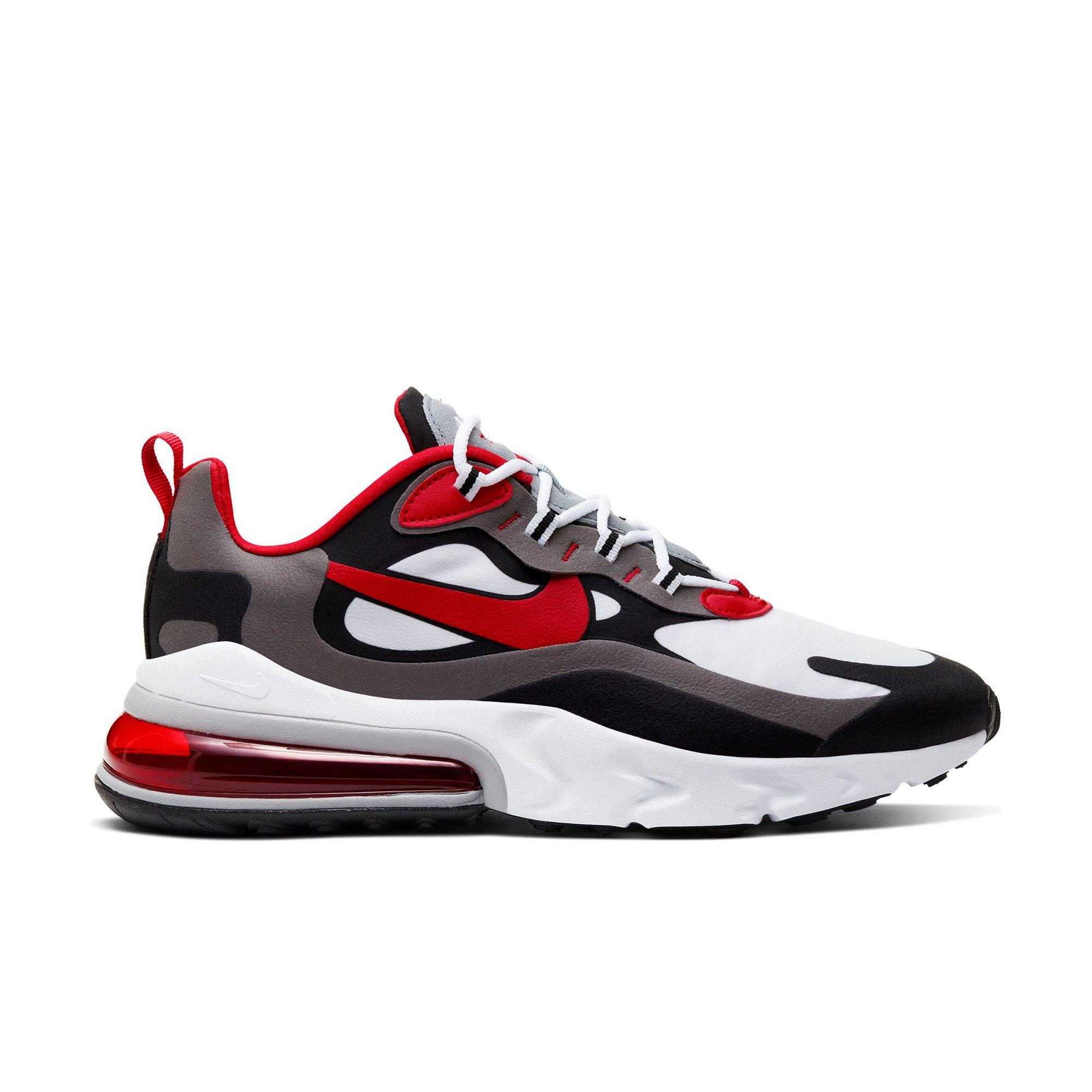 Nike Air Max 270 React Black University Red White Iron Grey Men s Shoe