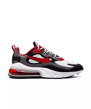Air Max 270 React "Black/University Red-White/Iron Grey" Men's Shoe