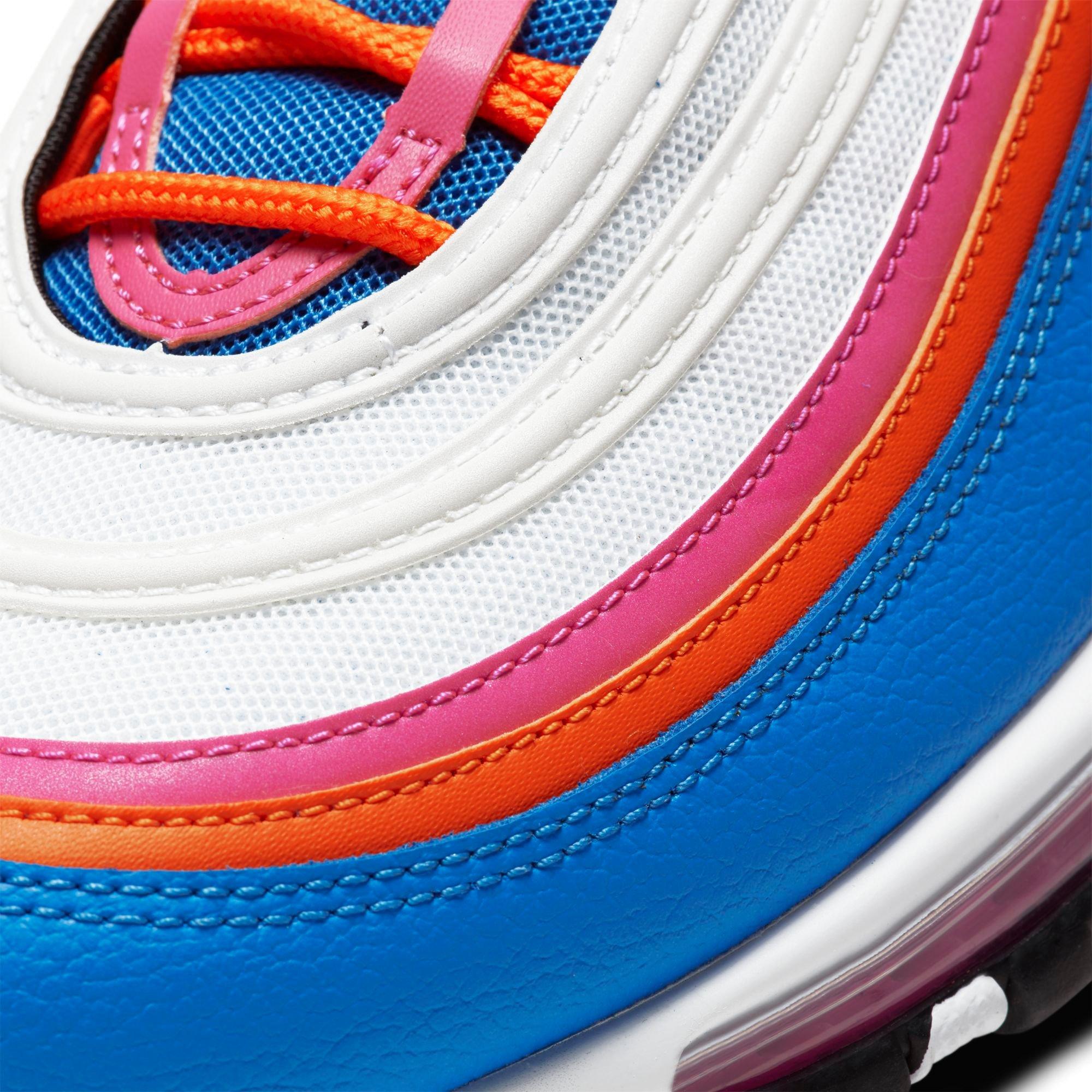 pink orange air max 97