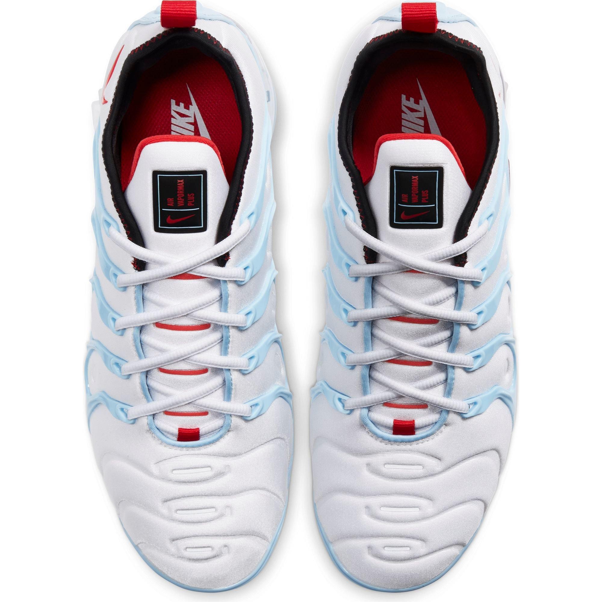 Nike VaporMax Plus Men's "White/Black/Psychic Blue/University Red"Shoe