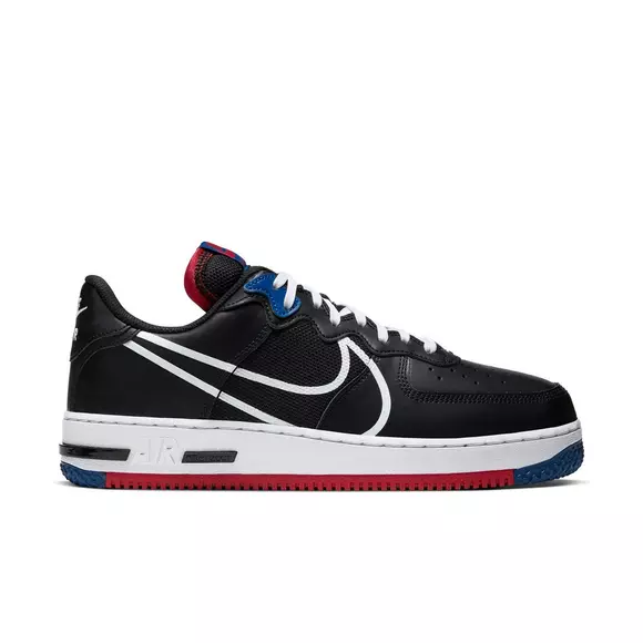 Afirmar Mucho bien bueno personaje Nike Air Force 1 React "Black/Blue/Red" Men's Shoe