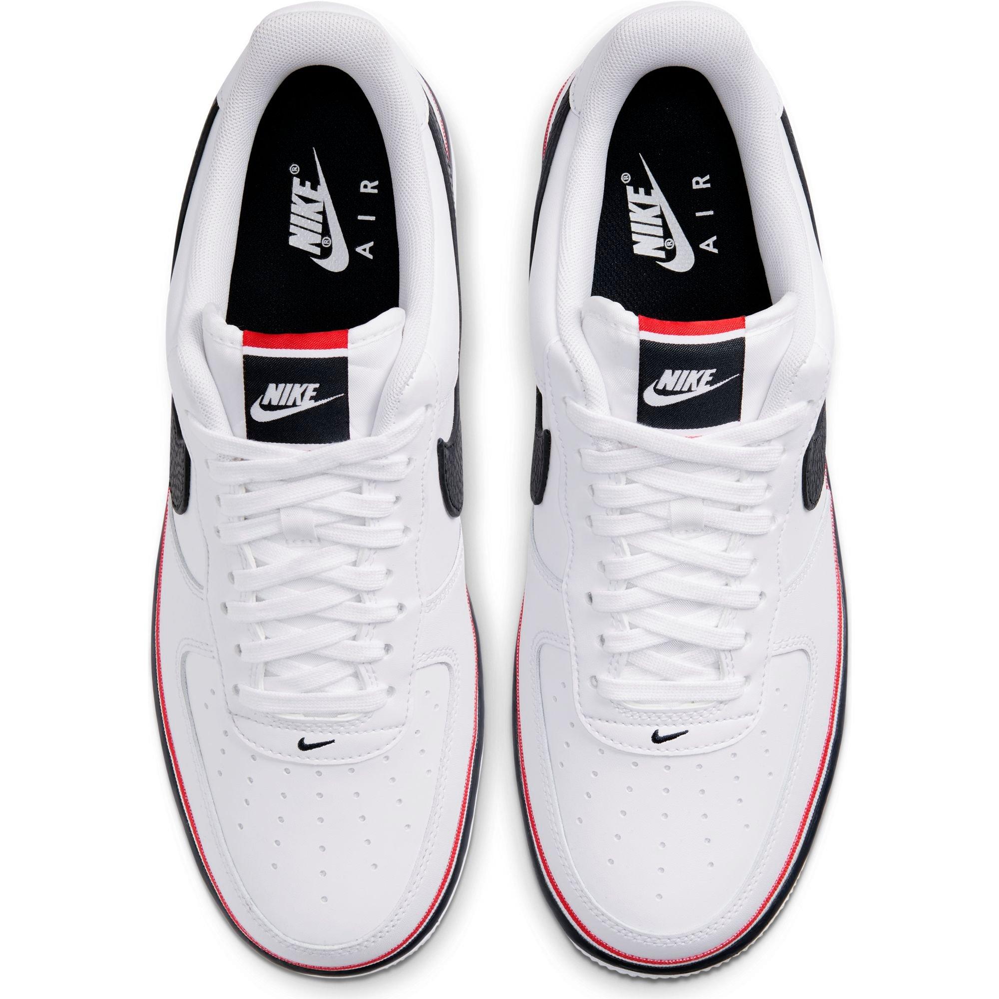 air force 1 lv8 white obsidian university red