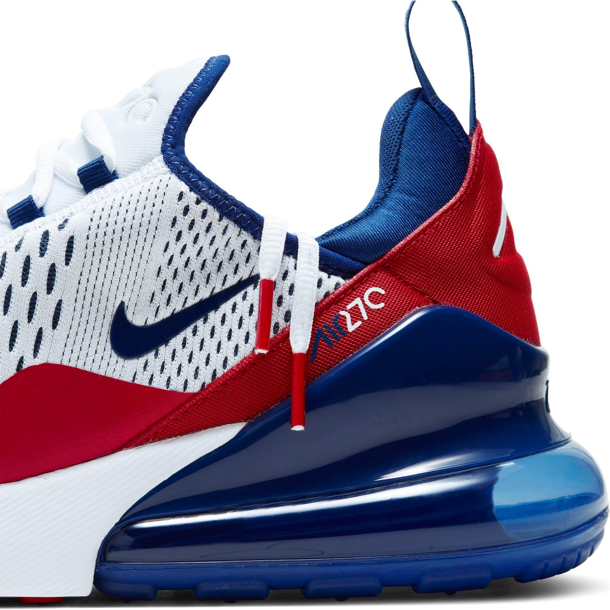 red white and royal blue air max 270