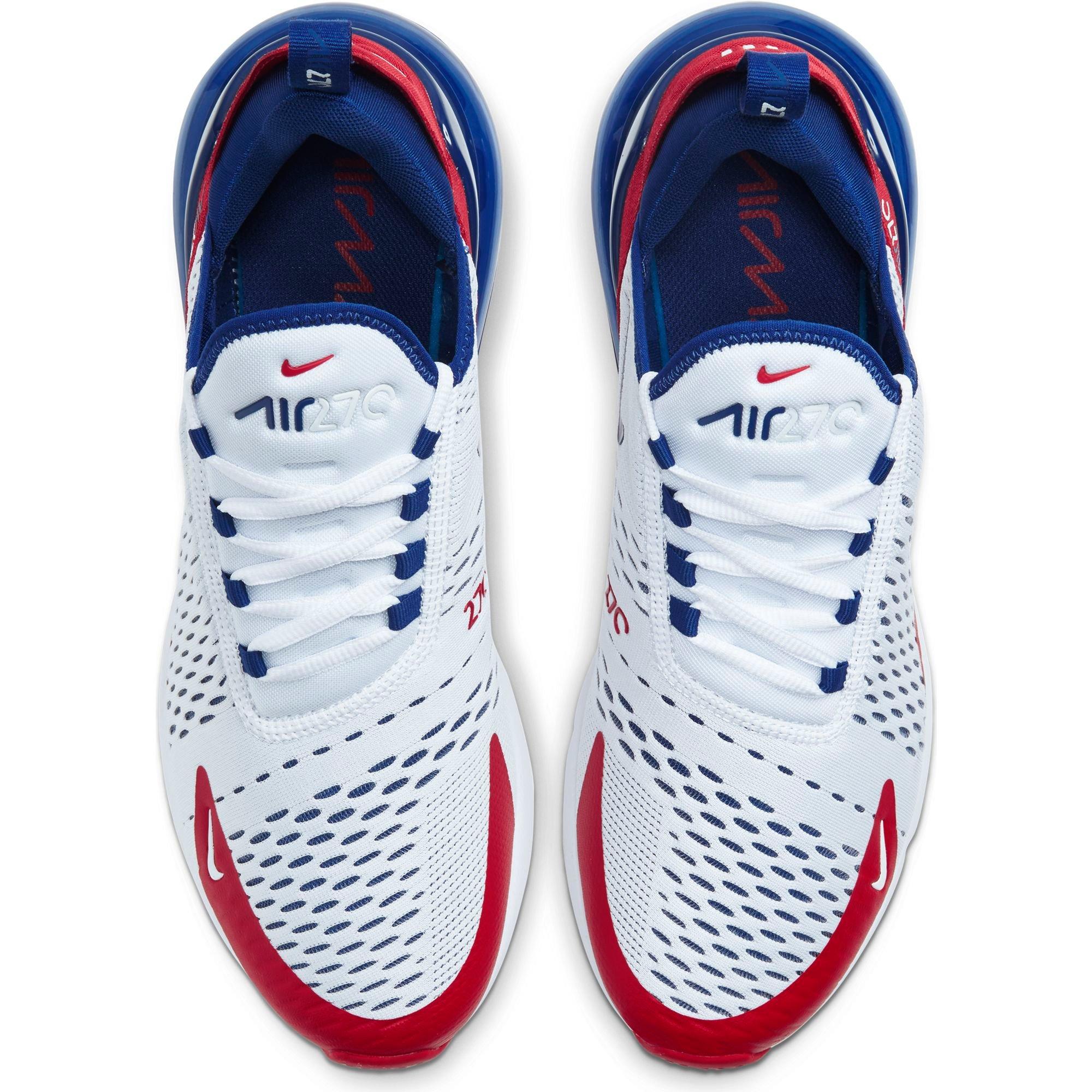 red white and blue air max 270