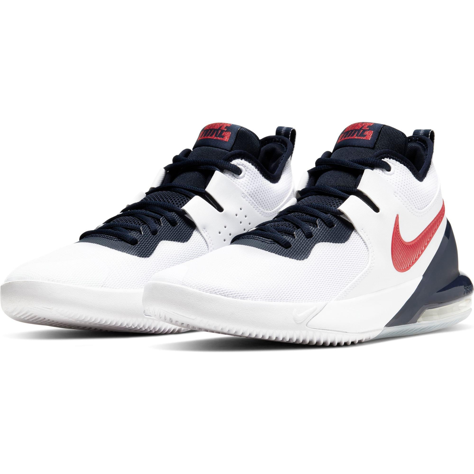 Nike Air Max Impact "White/Red/Blue" Men's Basketball Shoe - WHITE/RED/BLUE Thumbnail View 5