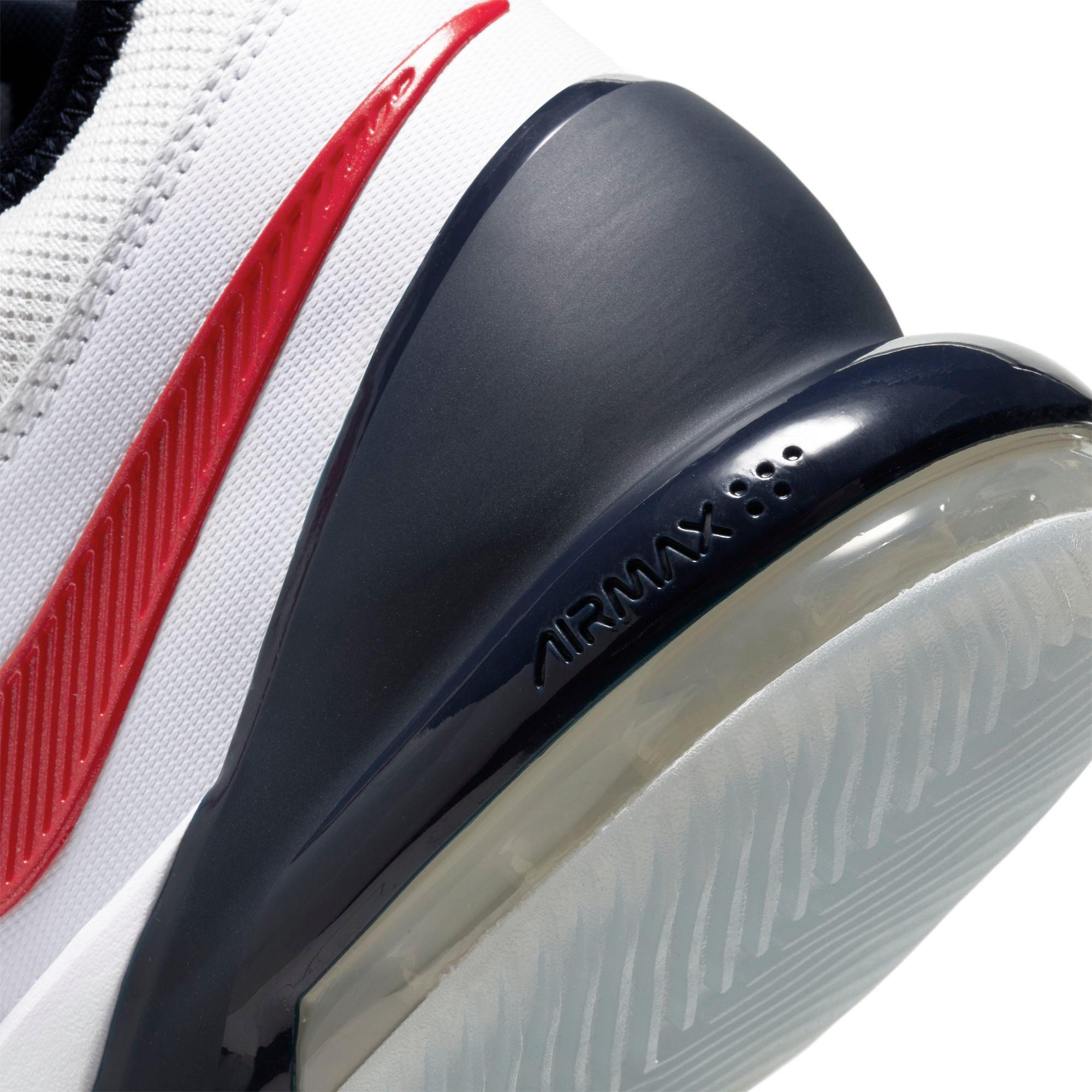 Nike Air Max Impact "White/Red/Blue" Men's Basketball Shoe - WHITE/RED/BLUE Thumbnail View 10