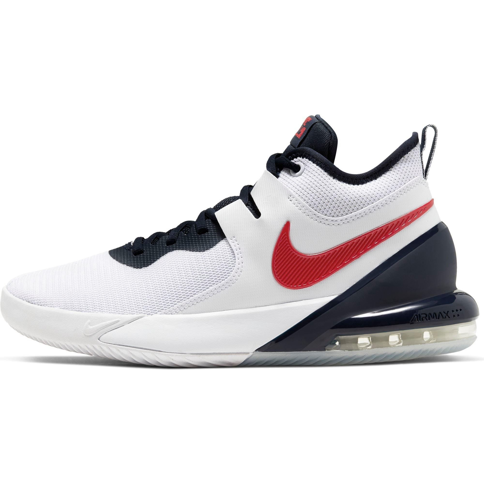 Nike Air Max Impact "White/Red/Blue" Men's Basketball Shoe - WHITE/RED/BLUE Thumbnail View 3