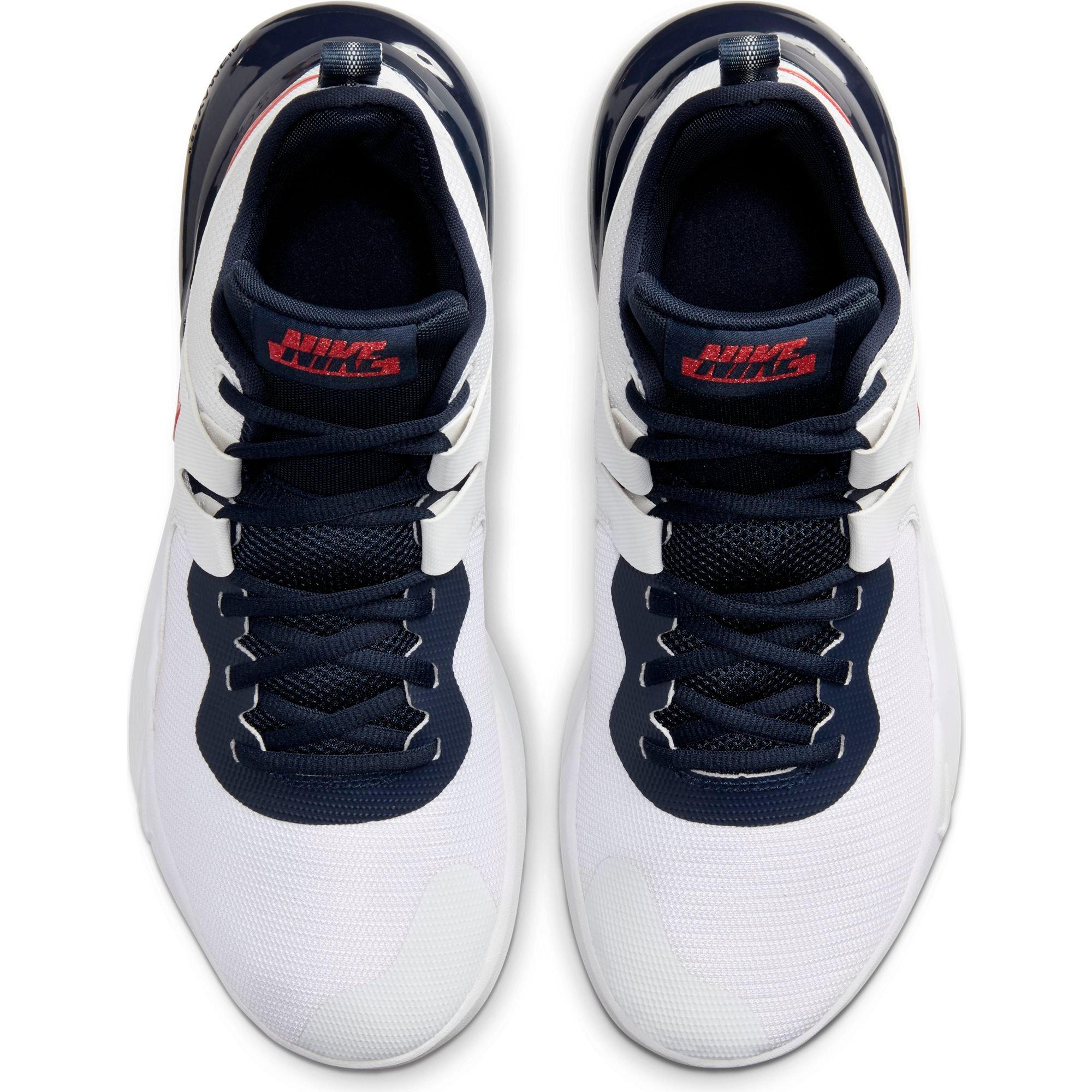 Nike Air Max Impact "White/Red/Blue" Men's Basketball Shoe - WHITE/RED/BLUE Thumbnail View 6