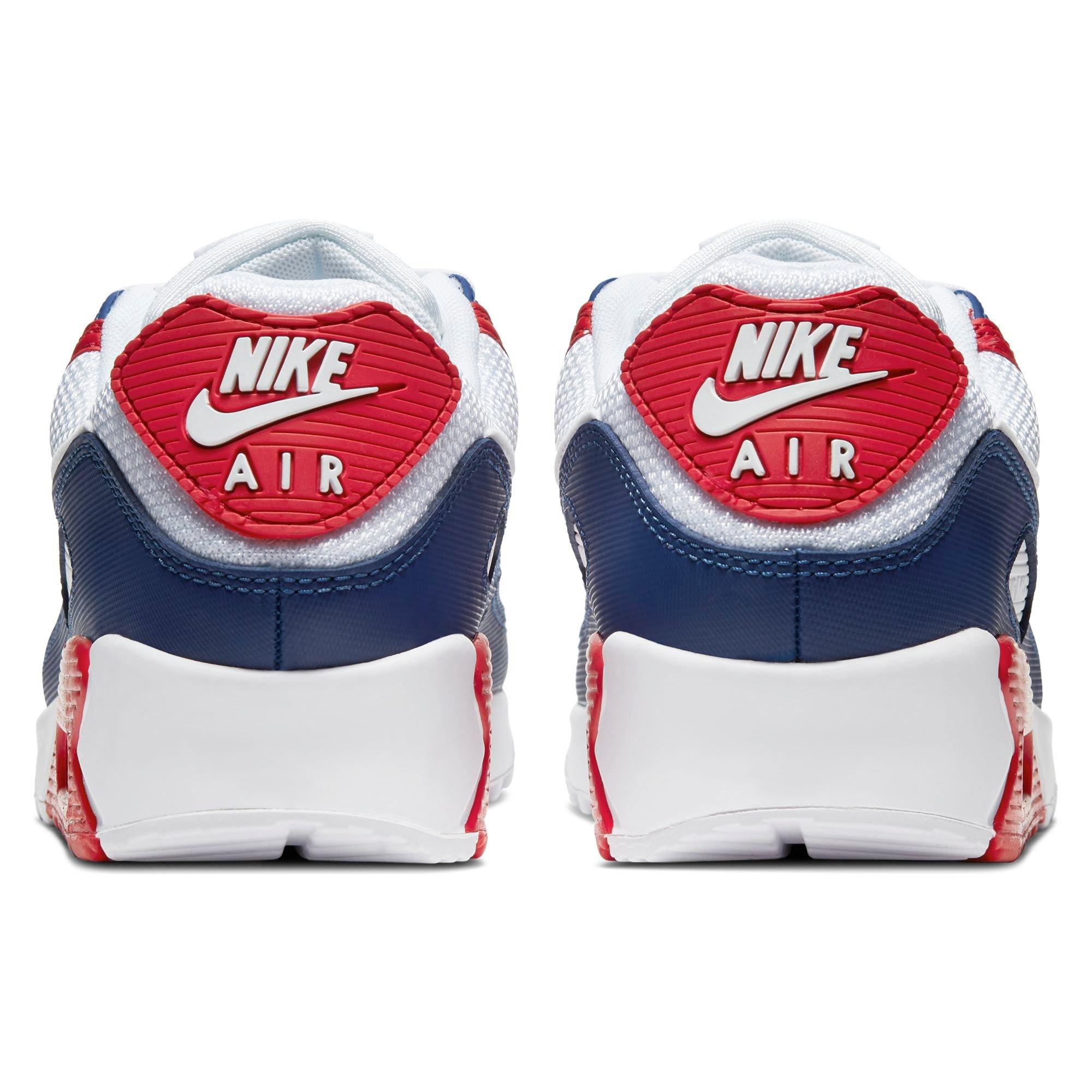 nike mens shoes red white and blue