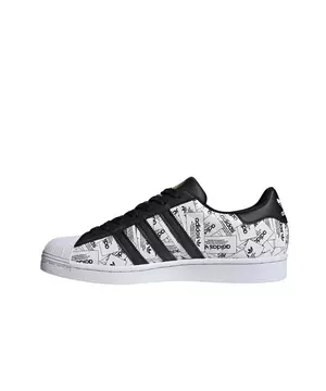 adidas Superstar Black/White Print Men's Shoe - Hibbett