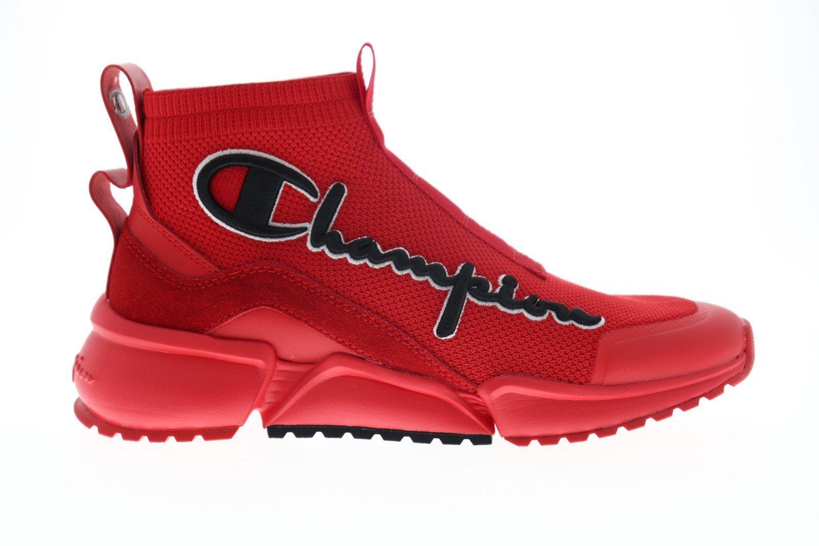 Red champion store sock shoes