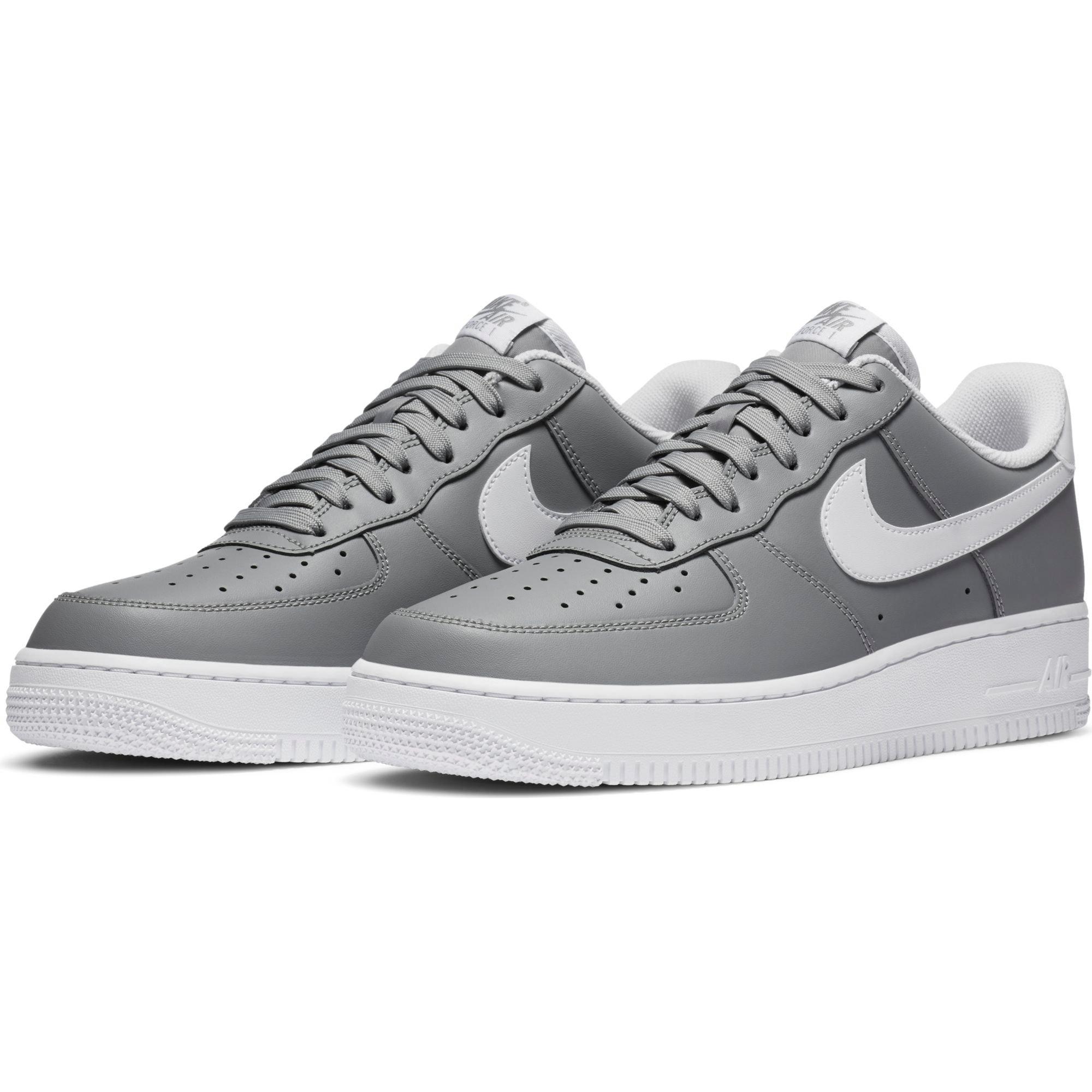 white and grey air force 1