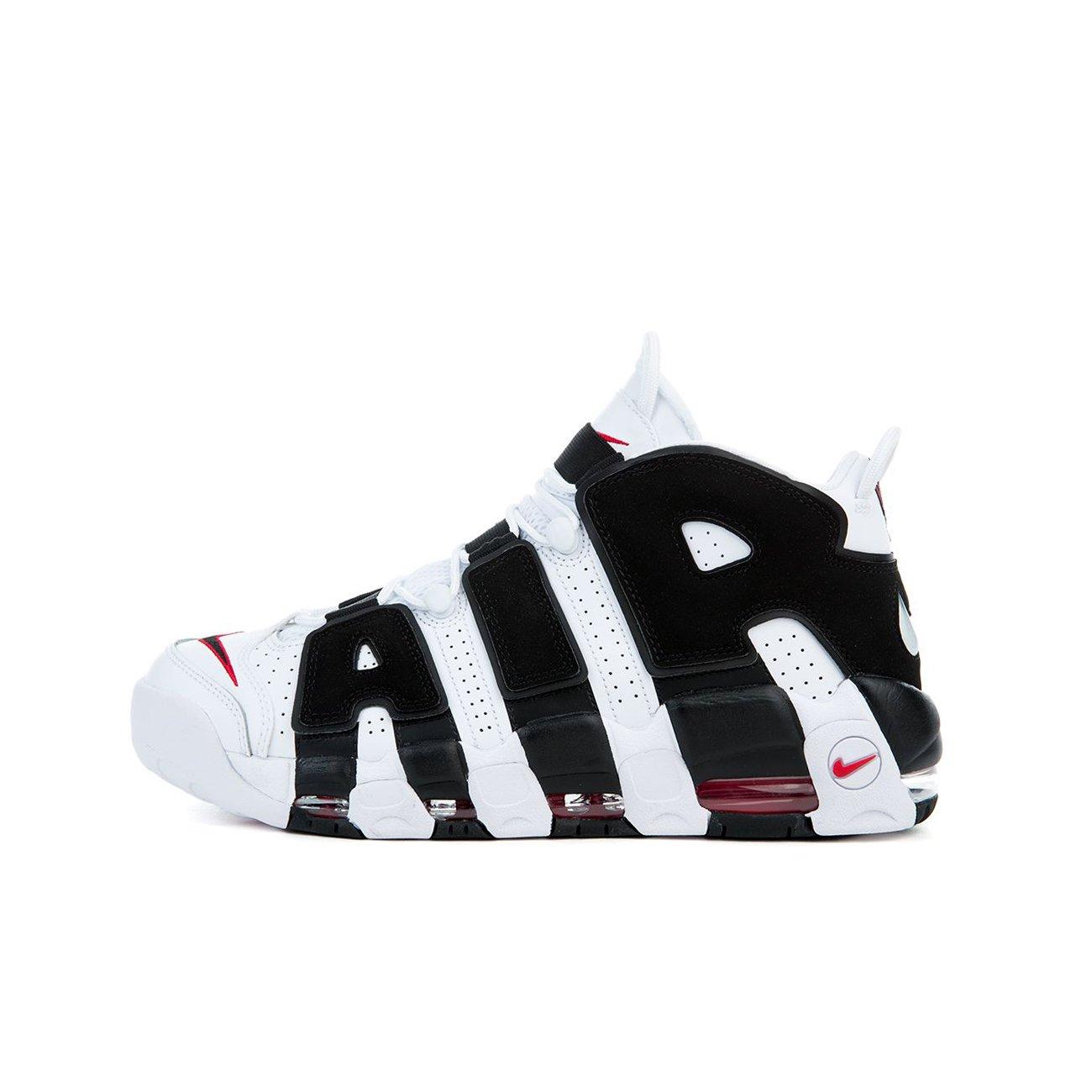 Nike Air More Uptempo 96 White Black Red Men S Shoe Hibbett City Gear