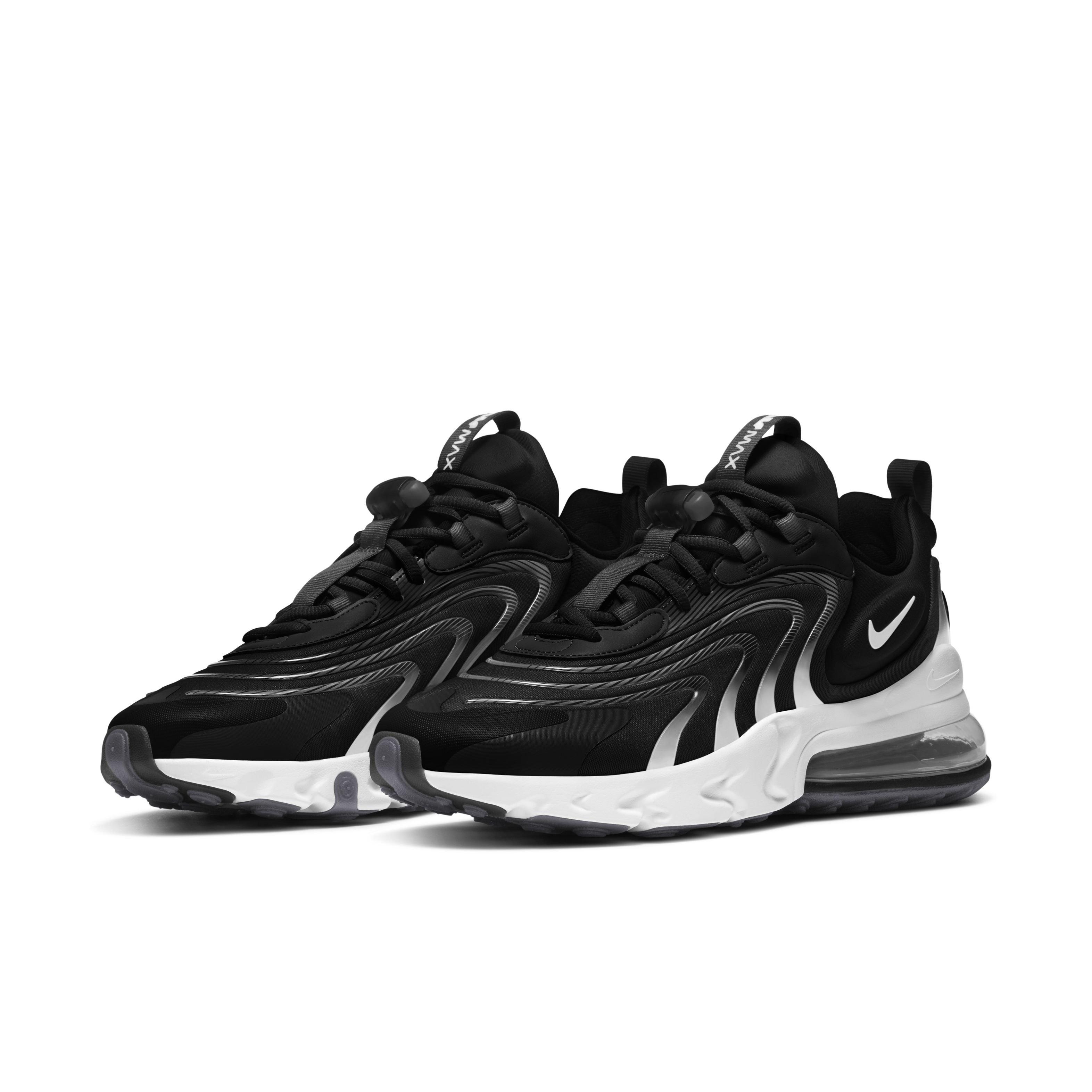 Nike Air Max 270 React Eng Black Dark Smoke Grey Wolf Grey White Men S Shoe Hibbett City Gear