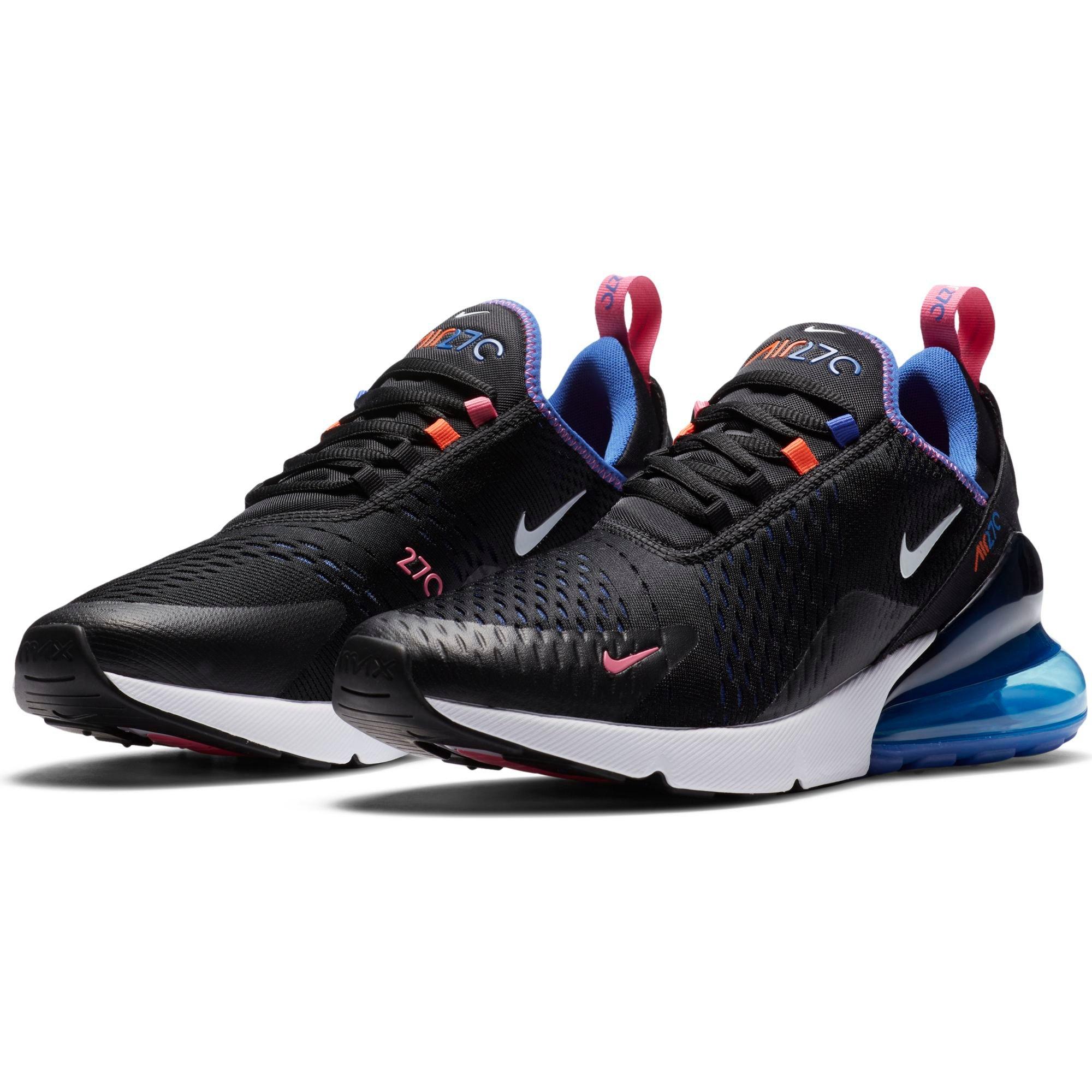 blue and orange nike 270
