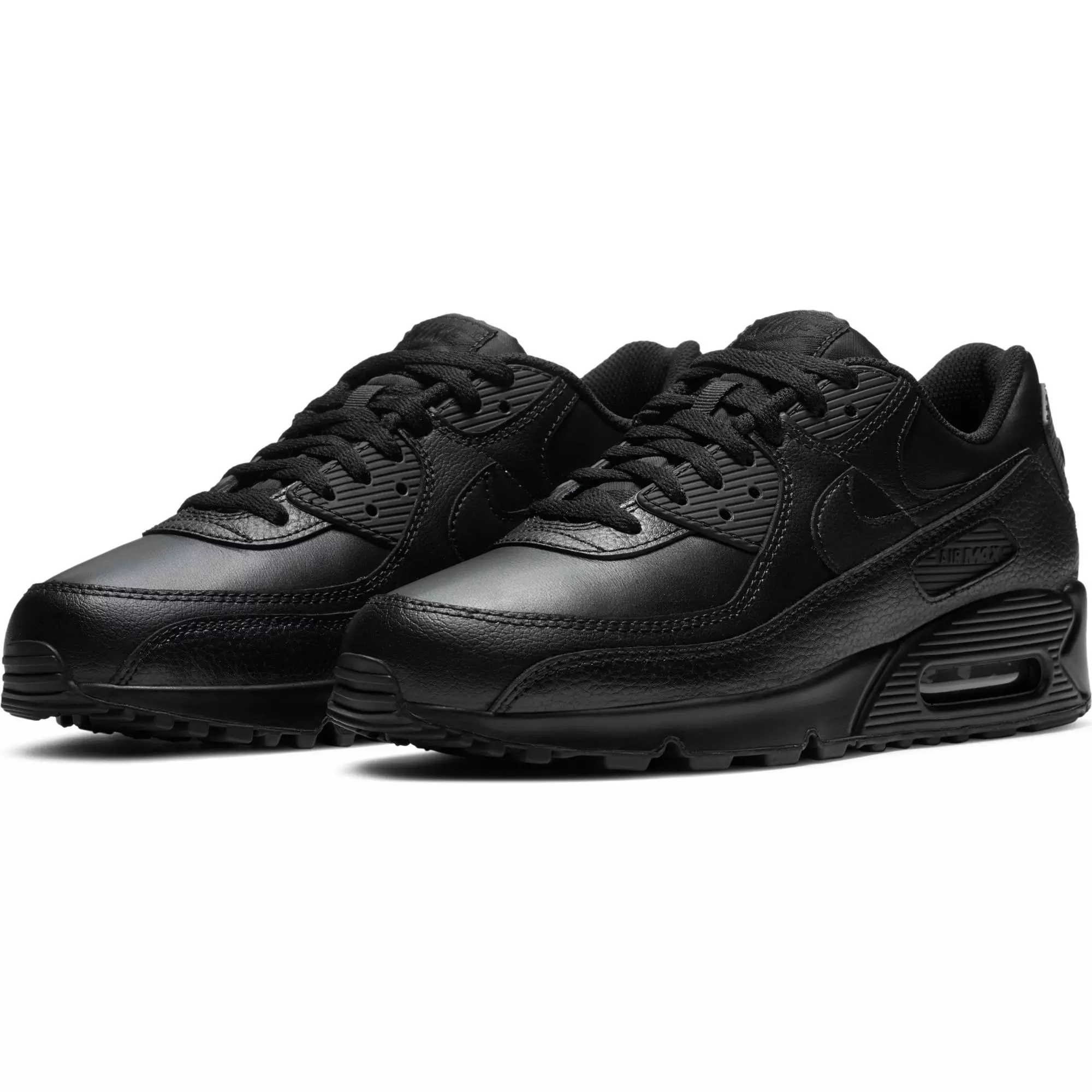 Nike Air Max 90 Leather "Black" Men's Shoes - BLACK
