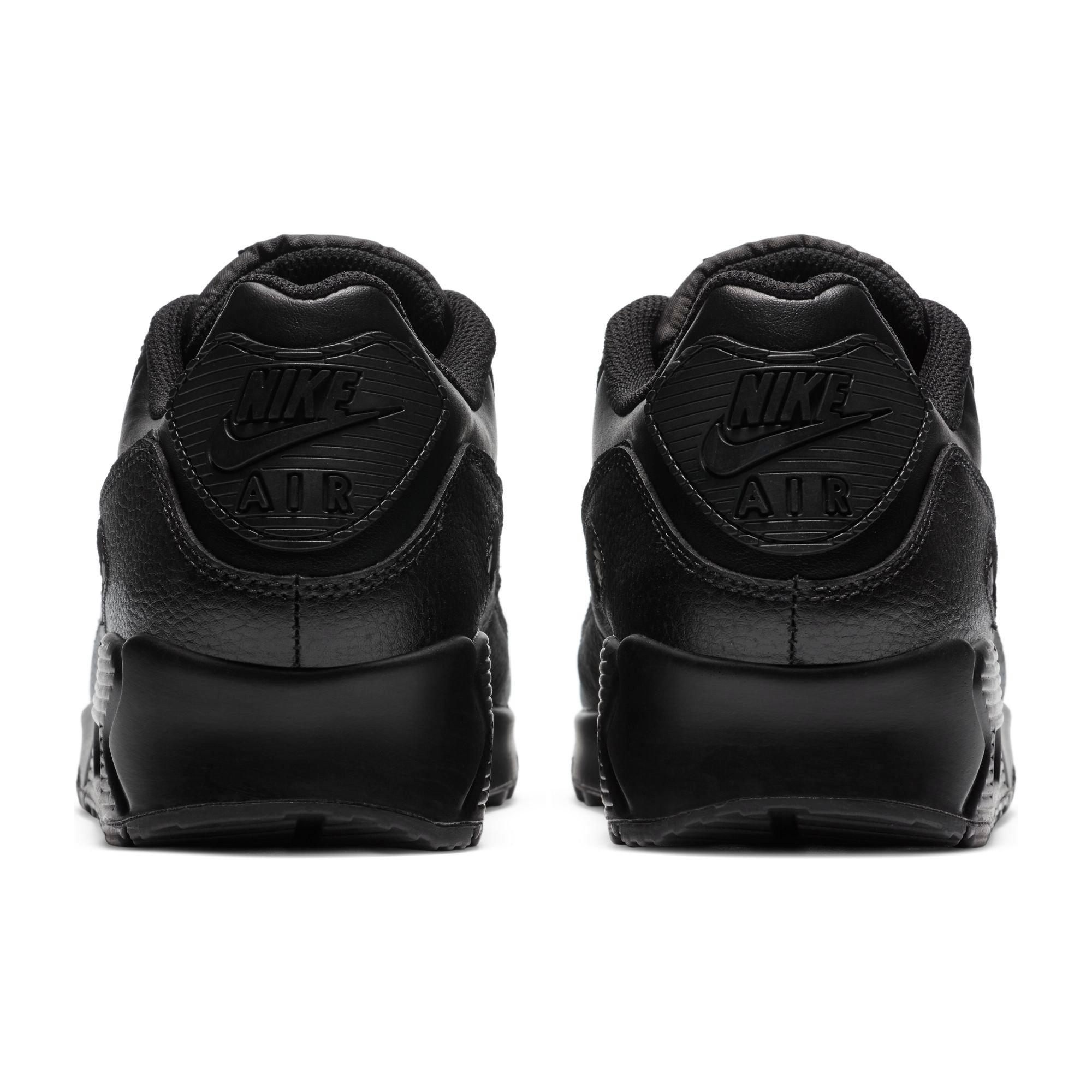Nike Air Max 90 Leather "Black" Men's Shoes - BLACK Thumbnail View 5
